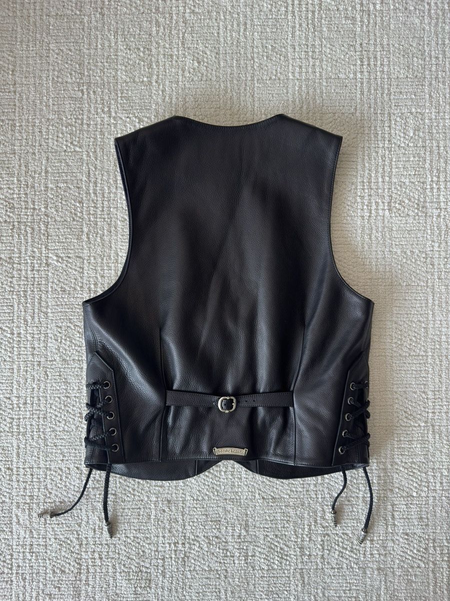 Chrome Hearts CHROME HEARTS New Lace-up Vest Size 46L - 2 Thumbnail