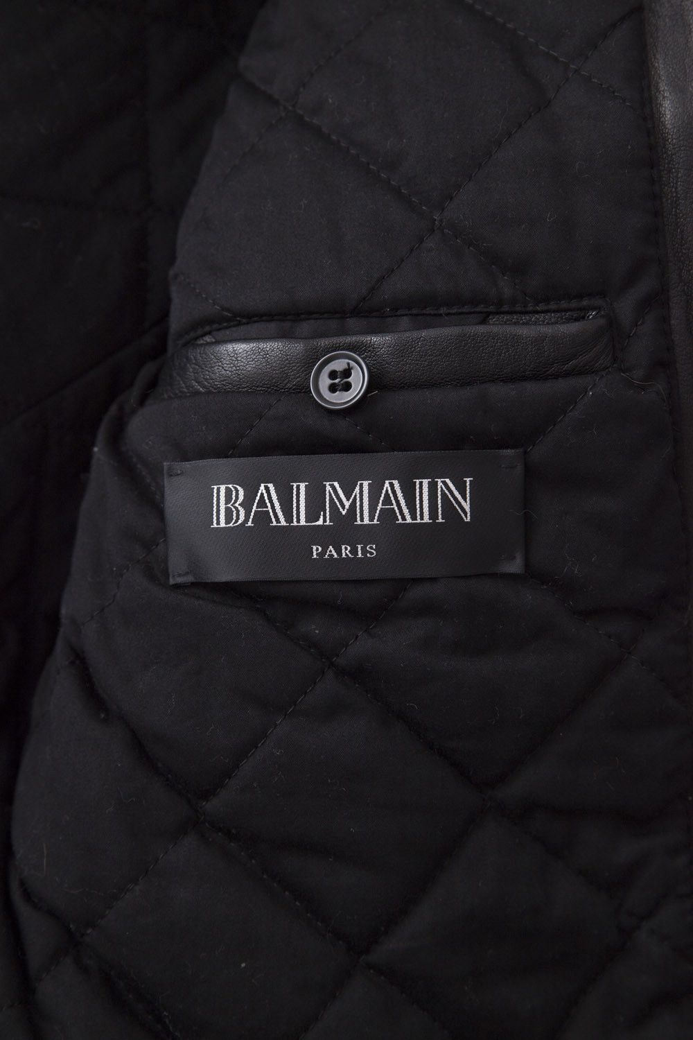 Balmain AW13 black leather biker jacket Size US M / EU 48-50 / 2 - 9 Thumbnail