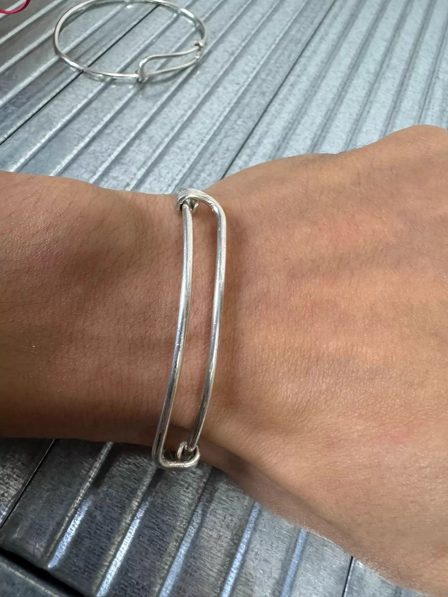 Ma+ maurizio amadei m.a+ silver adjustable bracelet unisex Size ONE SIZE - 4 Thumbnail