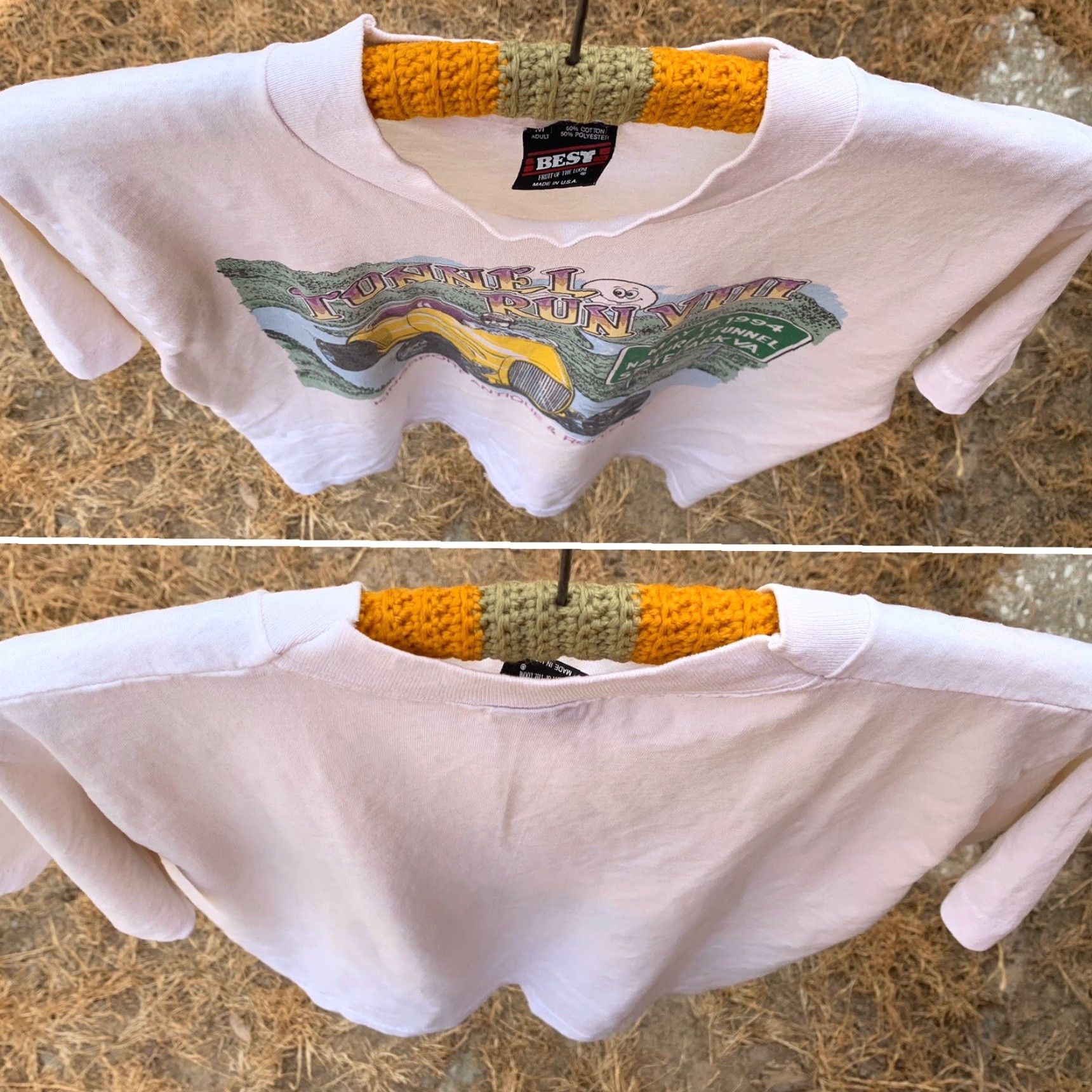 Vintage VINTAGE Tunnel Run 1994 White T-Shirt M Unisex Graphic Tee 50/50 Best Kingsport VA Historic Shirt Mens Womens Size US M / EU 48-50 / 2 - 7 Thumbnail