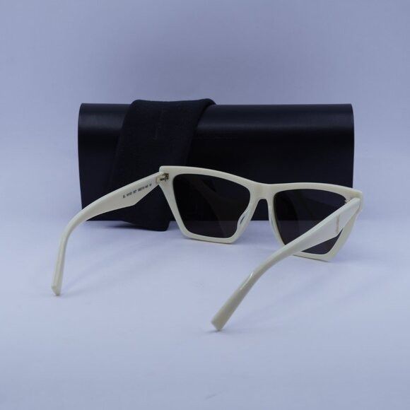 Saint Laurent Paris Saint Laurent SL M103 007 Sunglasses Ivory Cat Eye Frame, Bl Size ONE SIZE - 12 Thumbnail