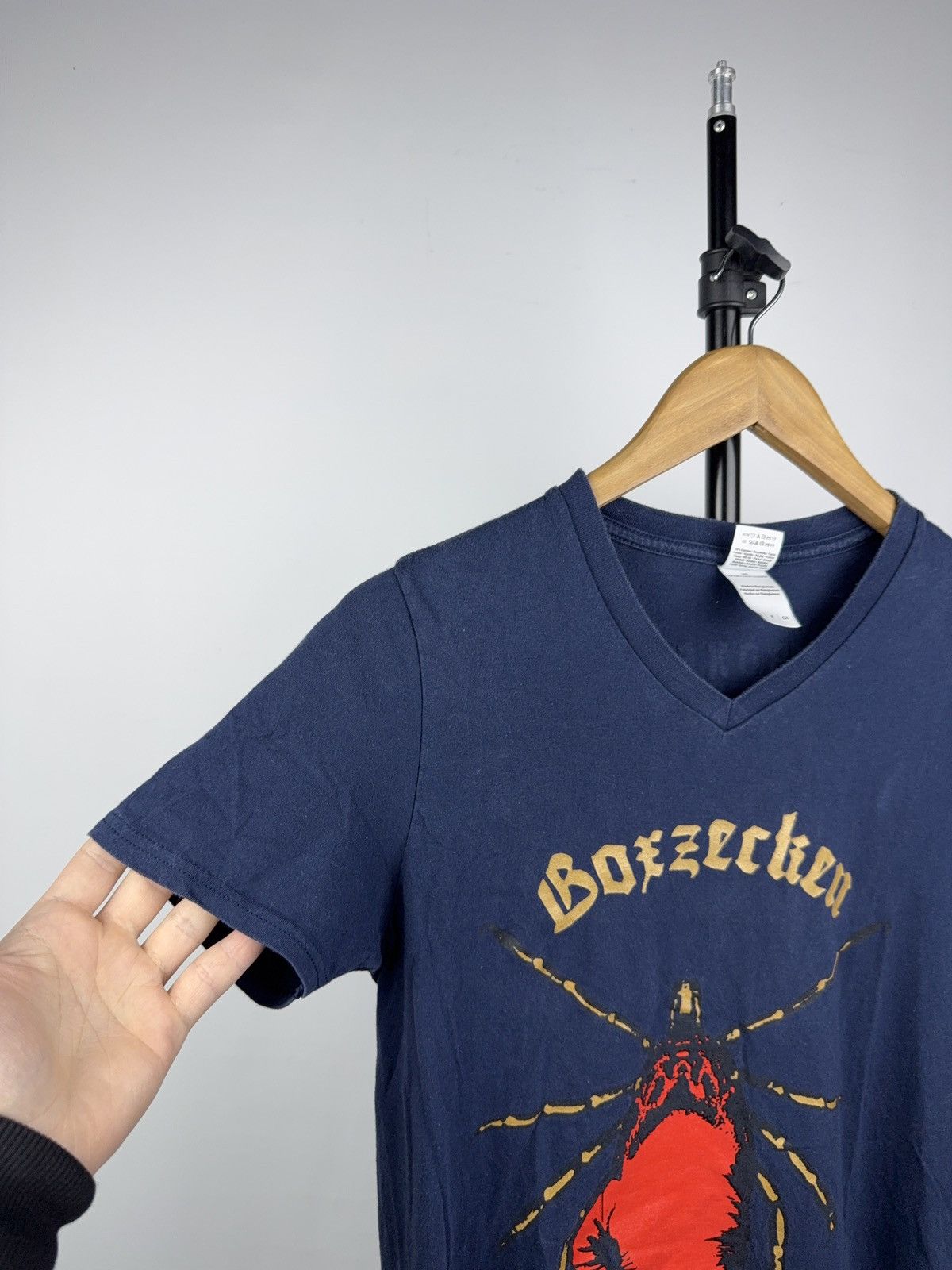 Vintage 00s Bozecken “Mir Si Mir” Swiss Boxing V-Neck Tee Size S / US 4 / IT 40 - 5 Thumbnail
