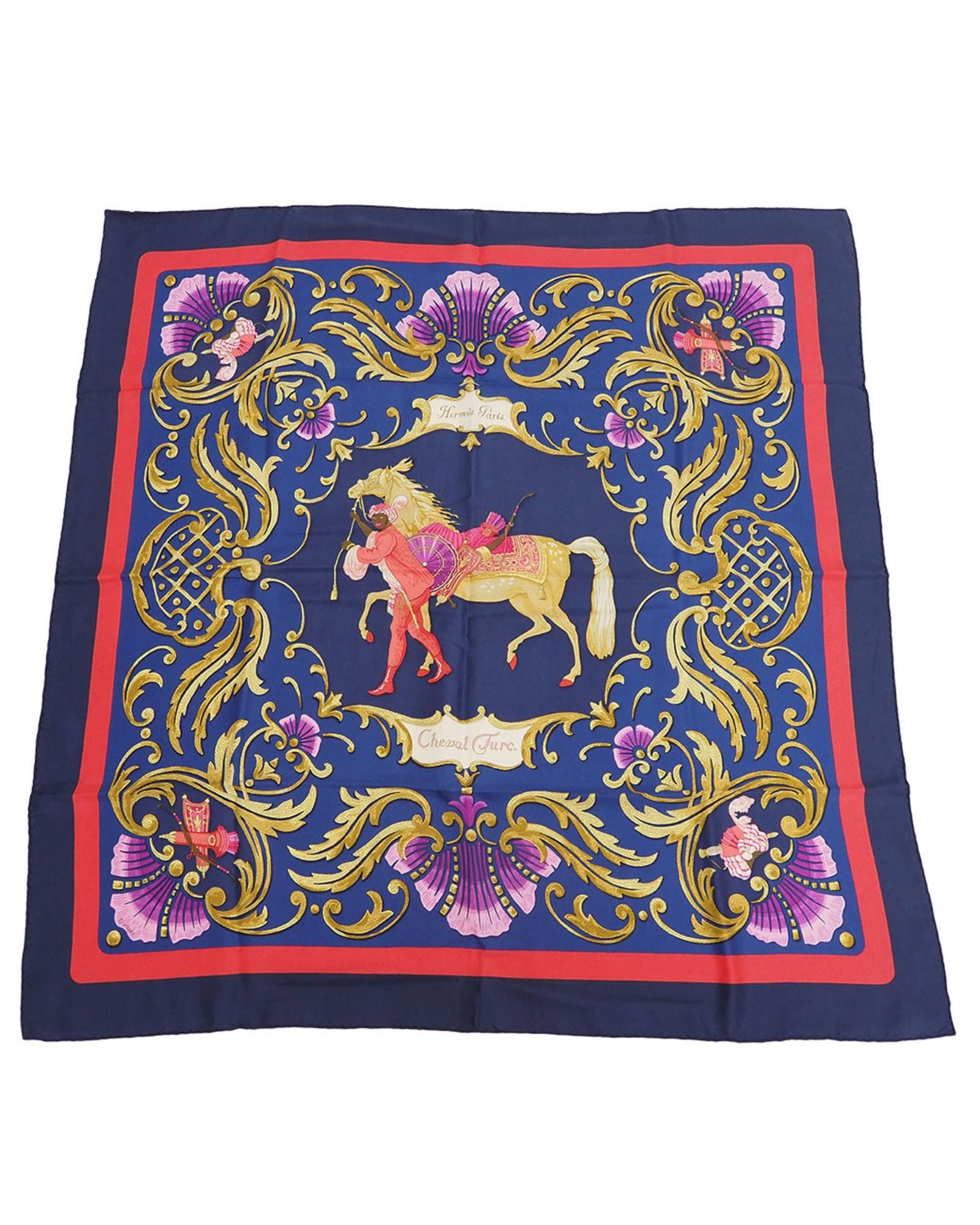 image of Iconic Hermes Carre 90 Silk Square Scarf, Women's