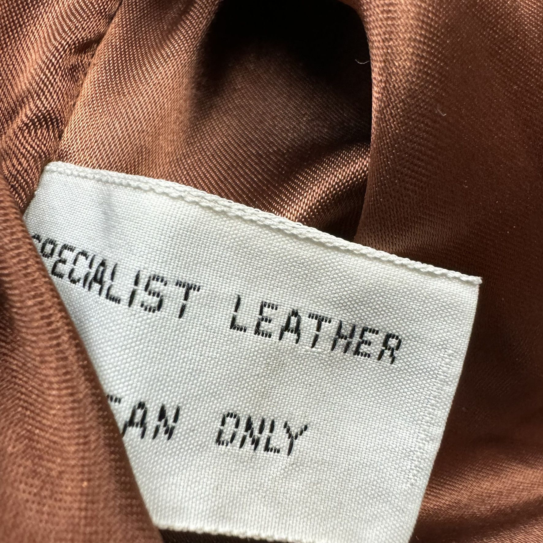 Vintage Vintage boxy brown leather bomber jacket Size US L / EU 52-54 / 3 - 7 Thumbnail