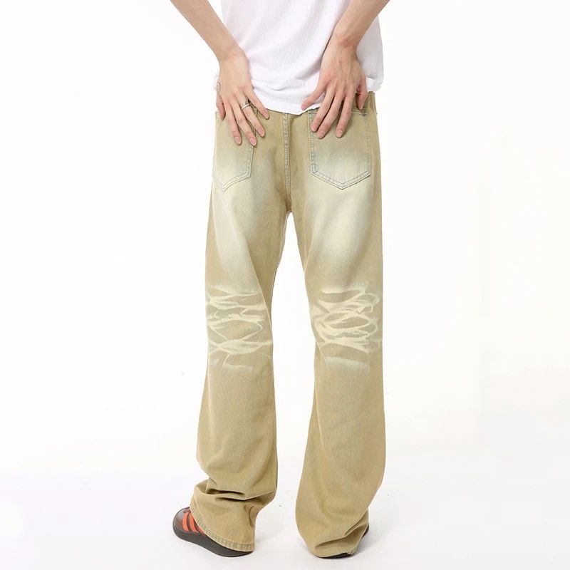 Japanese Brand × Vintage Worn Out Contrast Colour Jeans Size US 28 / EU 44 - 5 Thumbnail