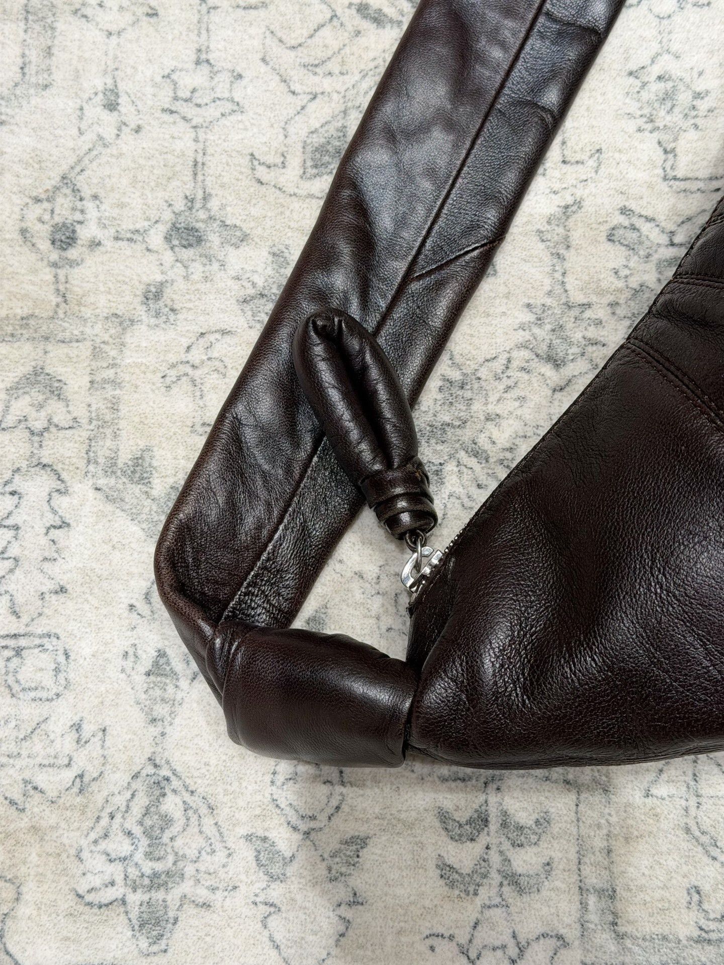 Lemaire Lemaire Small Black Leather Croissant Bag Size ONE SIZE - 6 Thumbnail
