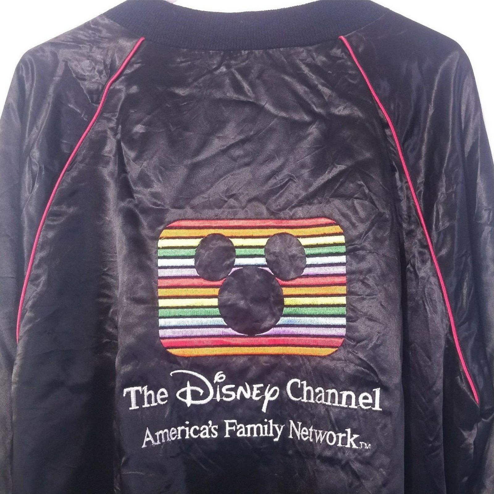 Disney Channel Employee Satin Jacket rare cast member vtg