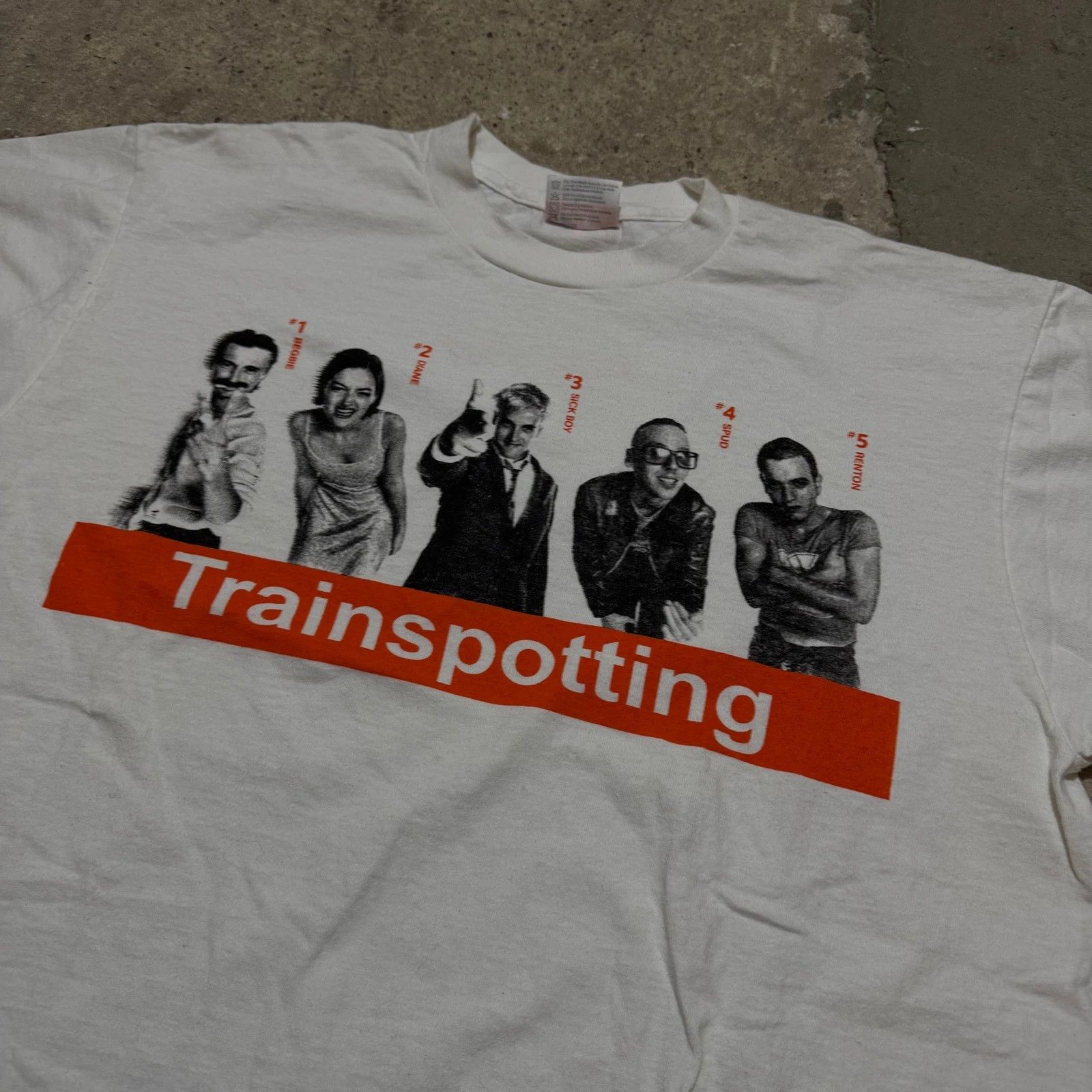 Vintage Vintage Trainspotting 90s t-shirt Size US XL / EU 56 / 4 - 3 Thumbnail
