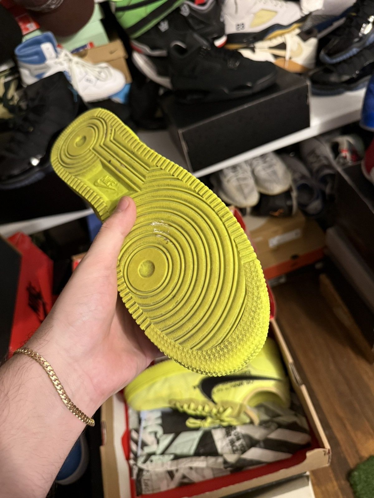 Nike × Off-White Nike off white airforce volt sz 10 Size US 10 / EU 43 - 5 Thumbnail