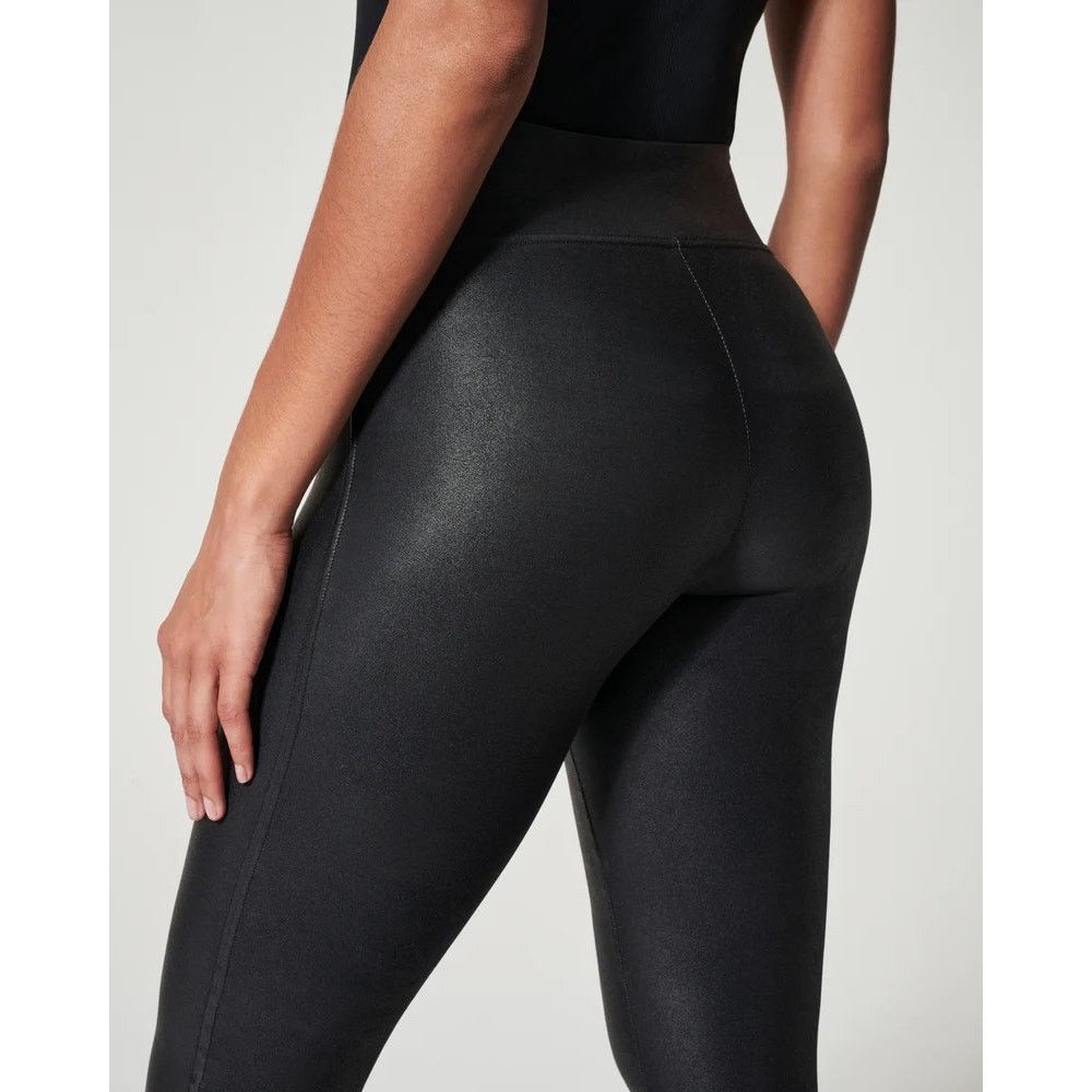 Spanx Spanx | Faux Leather, Body Shaping, Leggings | Size L 10-12 Size 32" / US 10 / IT 46 - 2 Thumbnail
