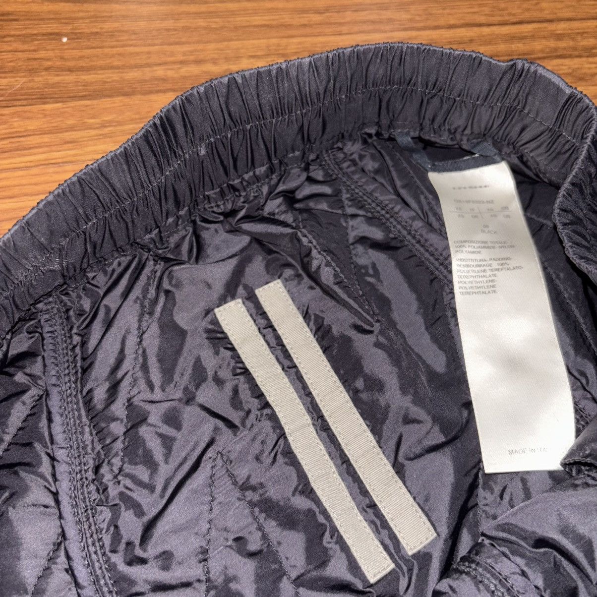 Rick Owens Drkshdw Rick Owens DRKSHDW Quilted Drawstring Track Pants Size US 30 / EU 46 - 9 Thumbnail