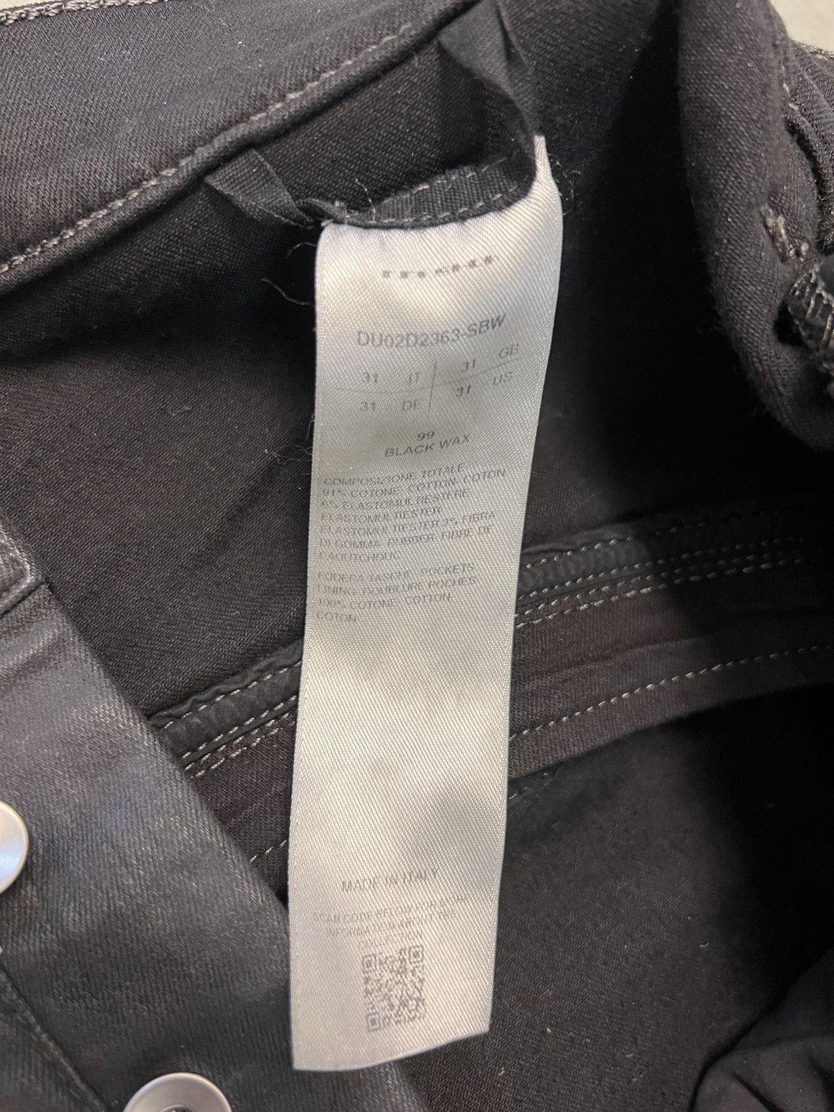 Rick Owens Black Waxed Bolan Banana Denim Size US 31 - 5 Thumbnail