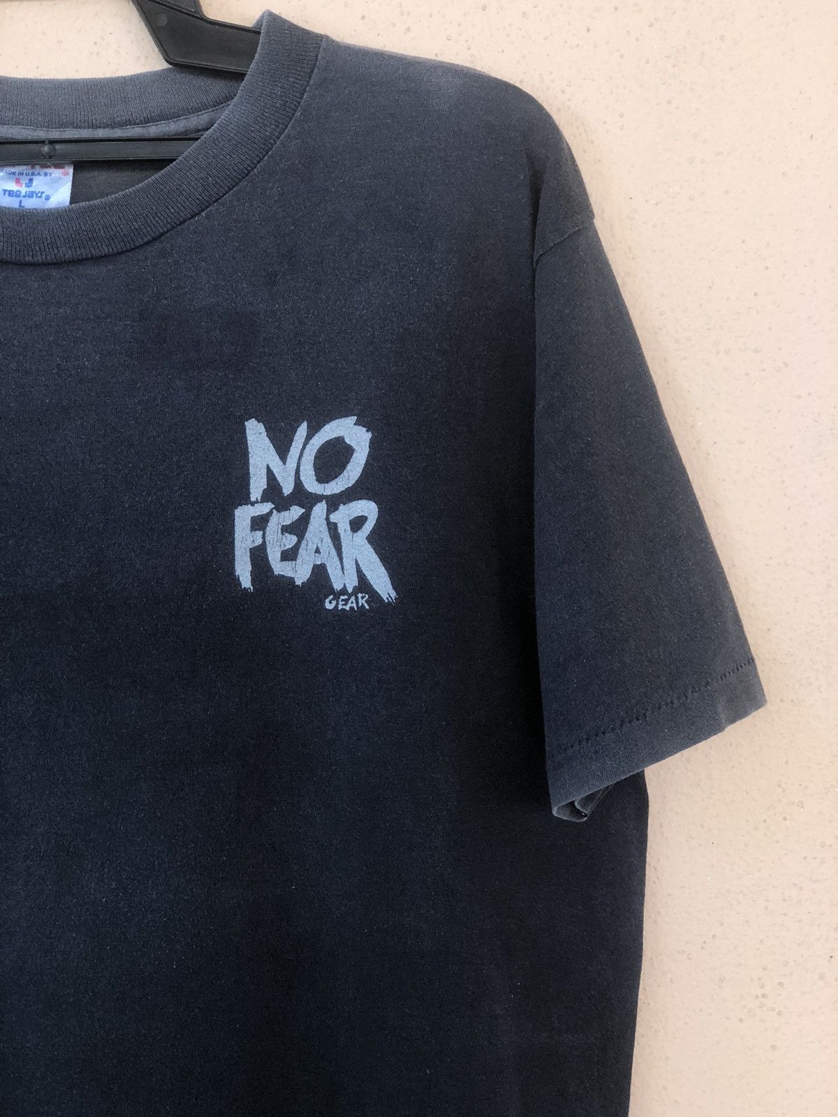 No Fear × Vintage Vintage 90s NO FEAR X Fear Streetwear Tee Size US L / EU 52-54 / 3 - 9 Thumbnail