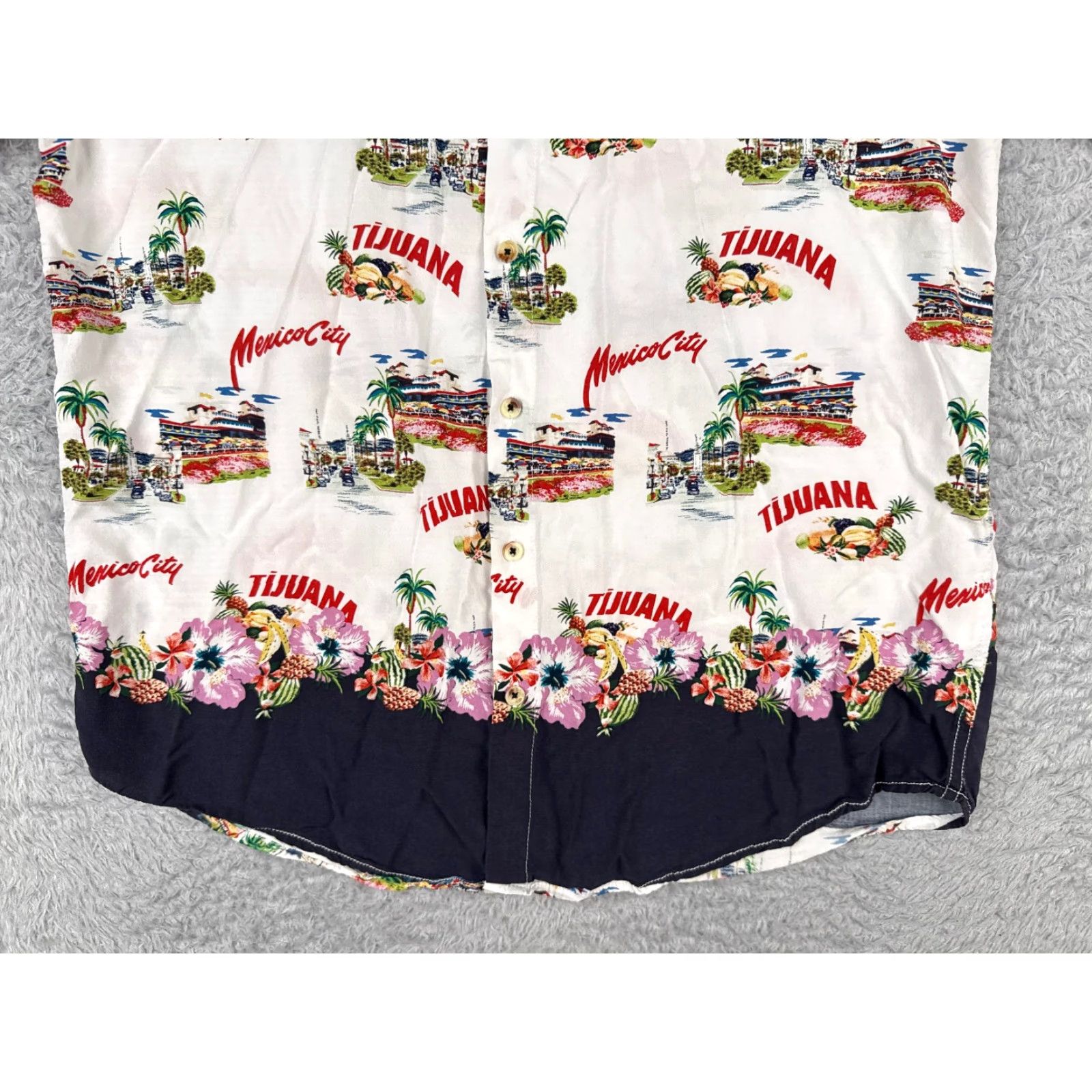 Vintage VINTAGE Goodfellow & Co Shirt Men XL White Floral Palm Hawaiian Rayon Casual Summer Mens Size US XL / EU 56 / 4 - 5 Thumbnail