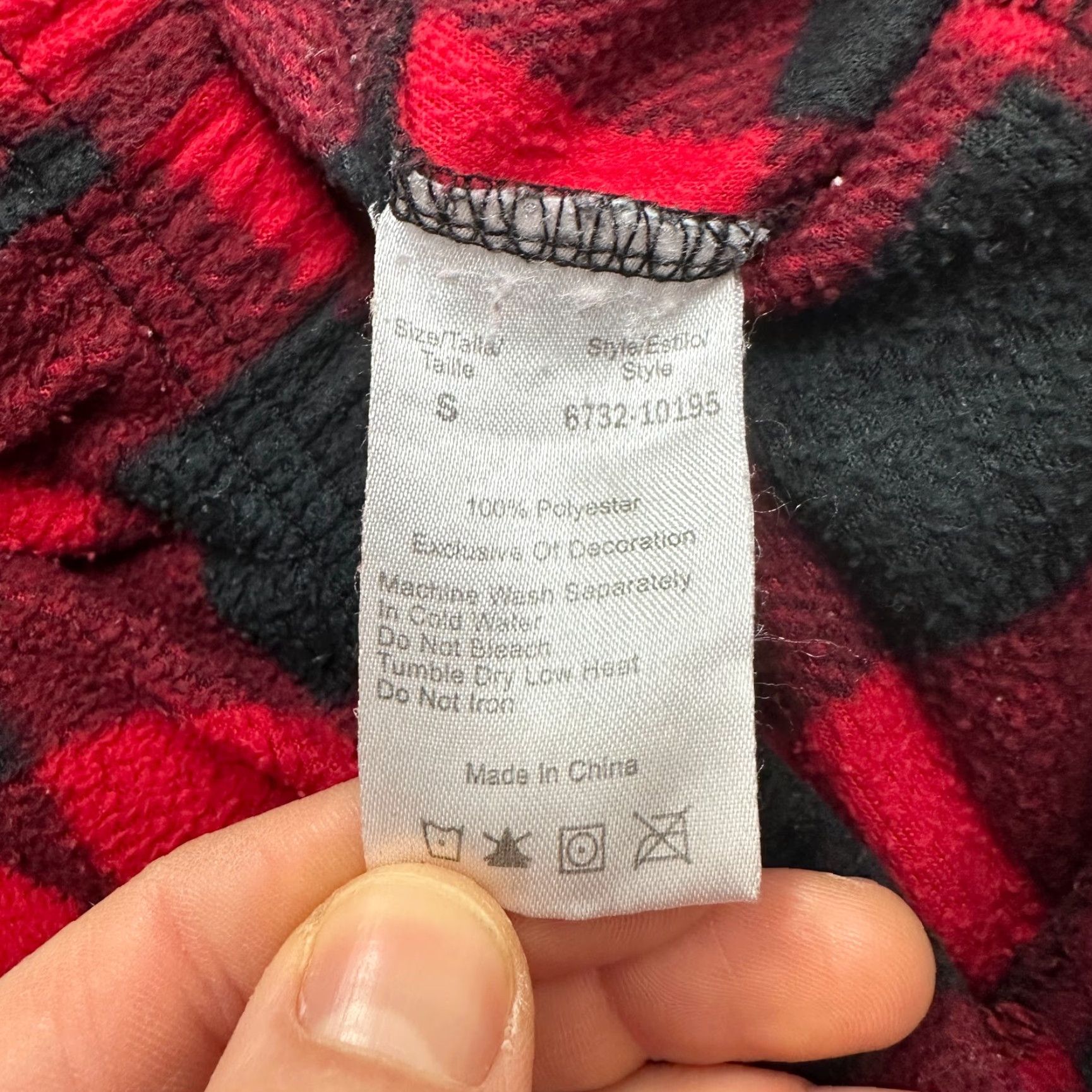 Vintage Just Love Lounge Pants Womens Small Red Black Plaid Size 28" / US 6 / IT 42 - 6 Thumbnail