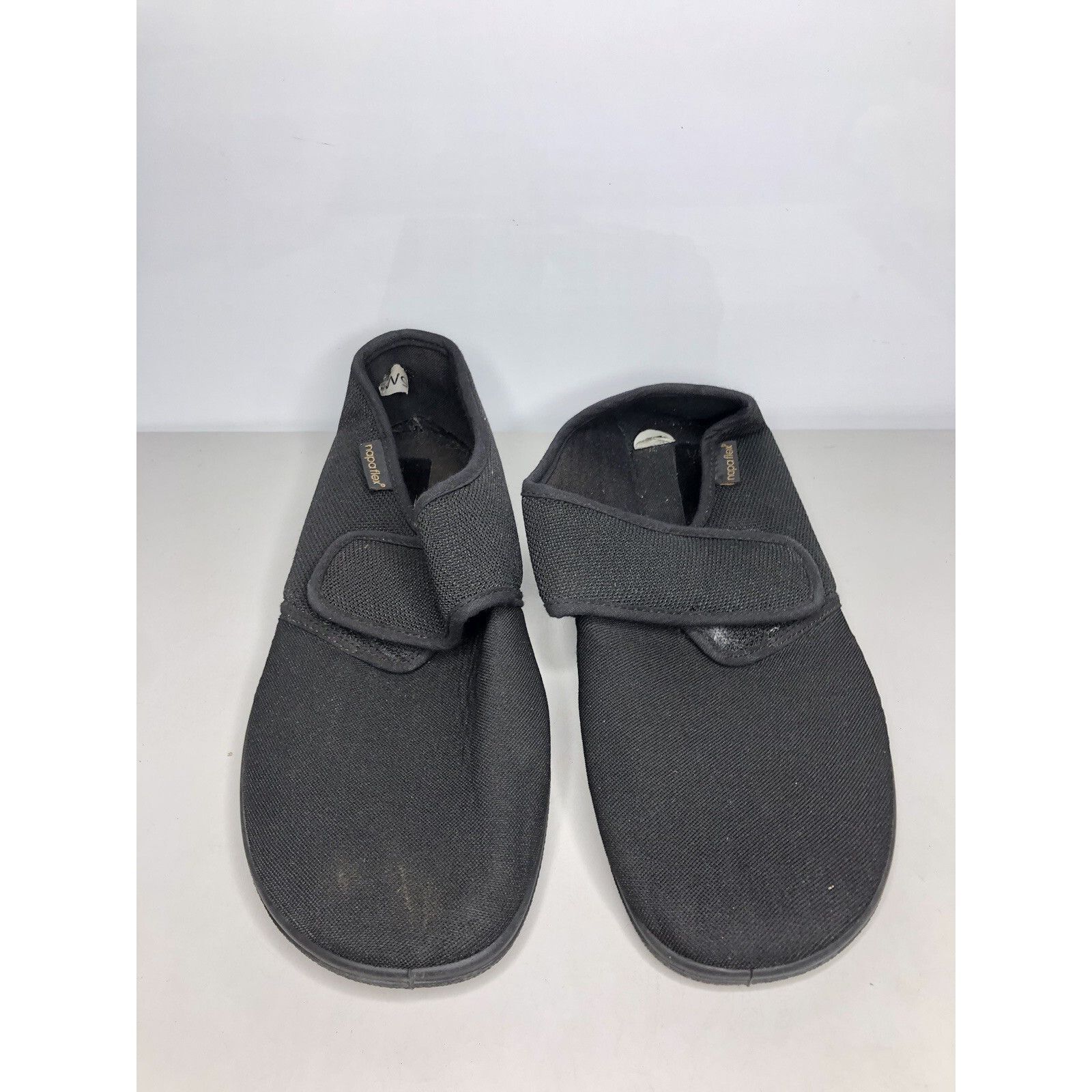 NADA Napa Flex Black Fabric Textile Comfort Flat Strap Shoes Wome Size US 10.5 / IT 40.5 - 12 Thumbnail