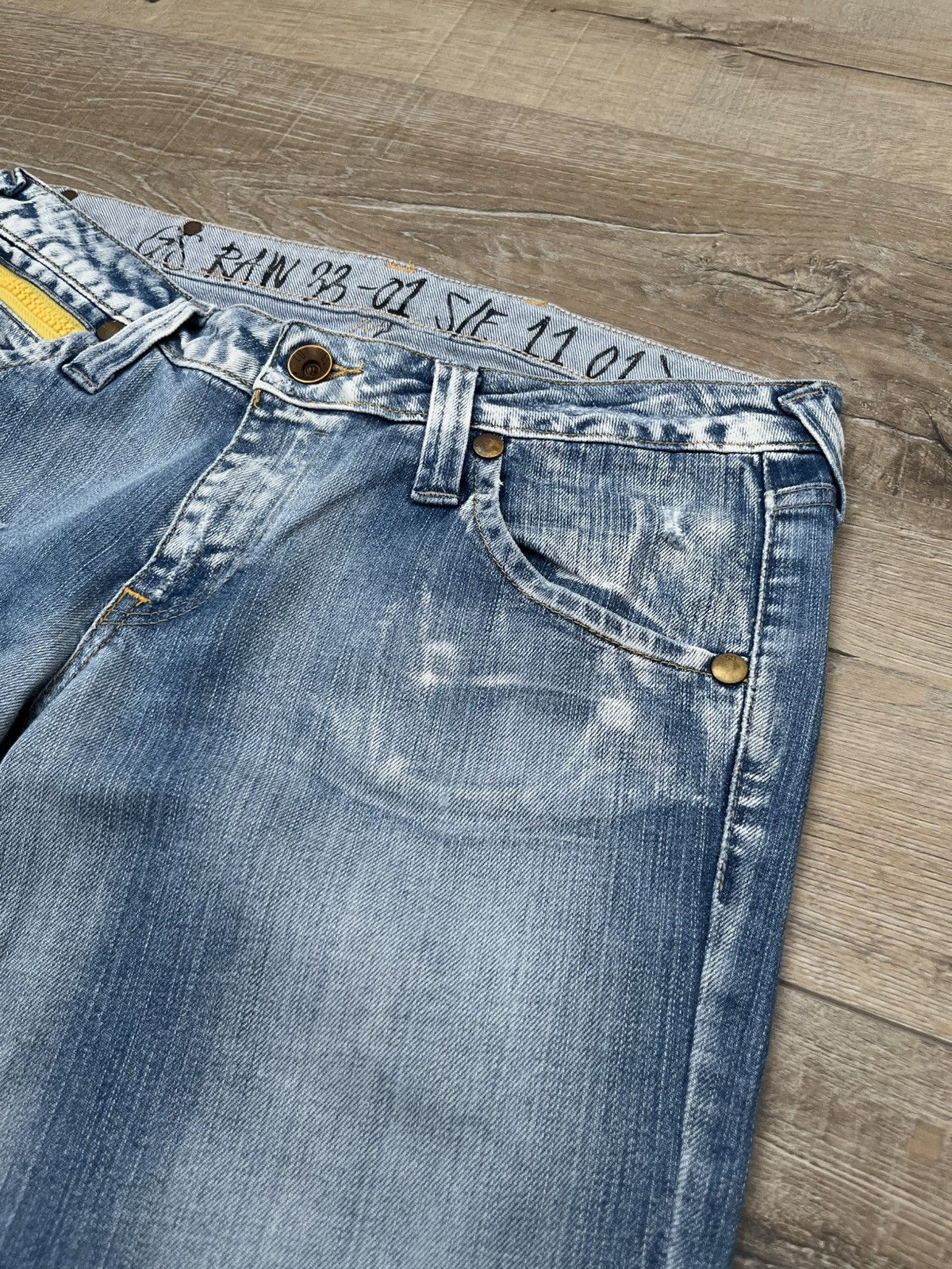 If Six Was Nine CRAZY G-STAR RAW IF SIX WAS NINE VINTAGE FLARED JEANS Size US 31 - 12 Thumbnail