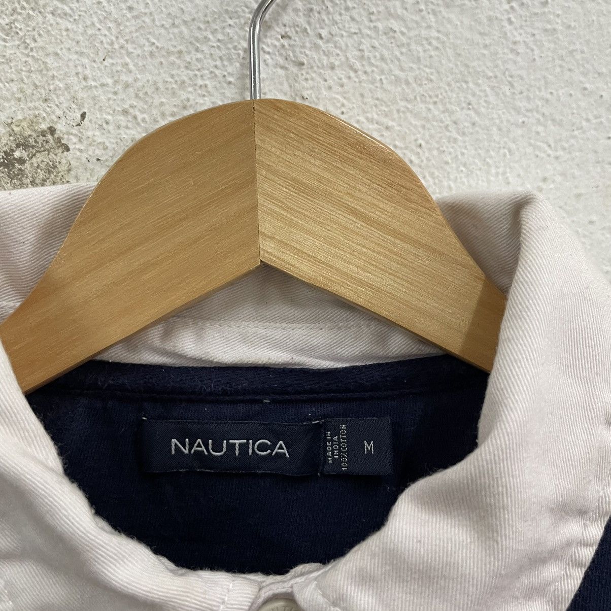 Nautica × Vintage 🔥Vintage Nautica Small Logo Stripes Polos Rugby Shirts Size US L / EU 52-54 / 3 - 9 Thumbnail