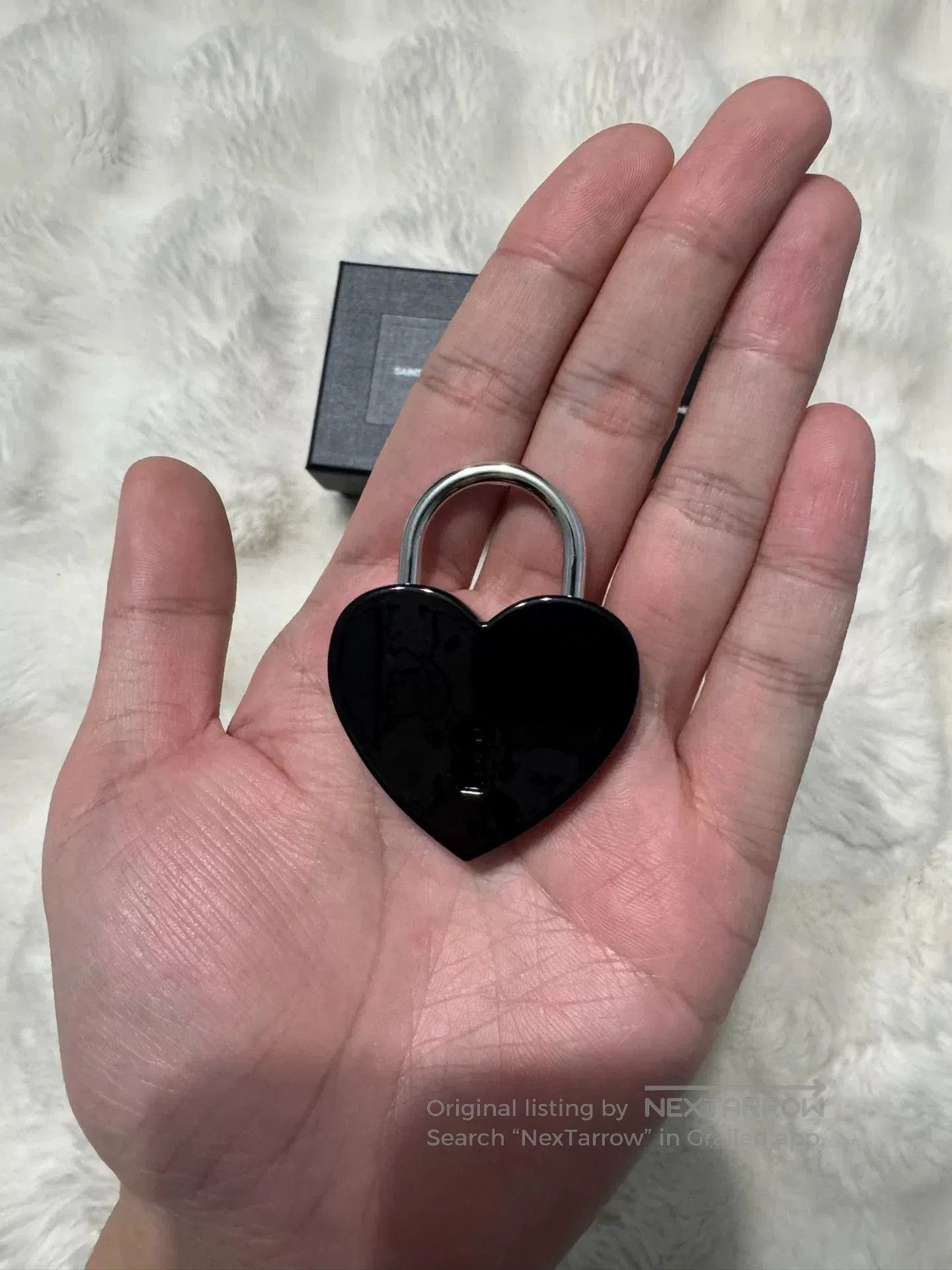 Yves Saint Laurent Saint Laurent YSL Black Silver Padlock. Size ONE SIZE - 5 Thumbnail