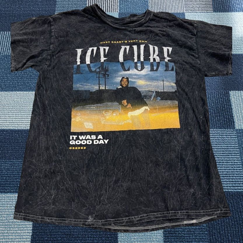 Vintage Ice Cube It Was A Good Day Short Sleeve T Shirt Adult M/L Black 100% Cotton Faded Distressed Logo Crew Neck Vintage? No Size US M / EU 48-50 / 2 - 1 Thumbnail