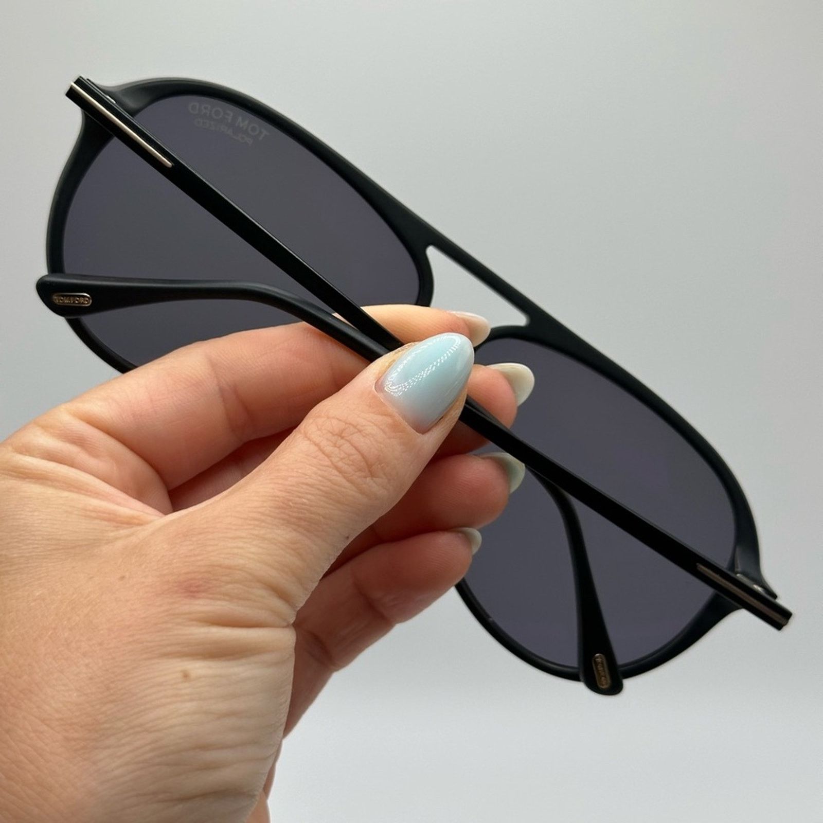 Tom Ford NEW TOM FORD Samson FT0909/S 02D Matte Black/Polarized Size ONE SIZE - 9 Thumbnail