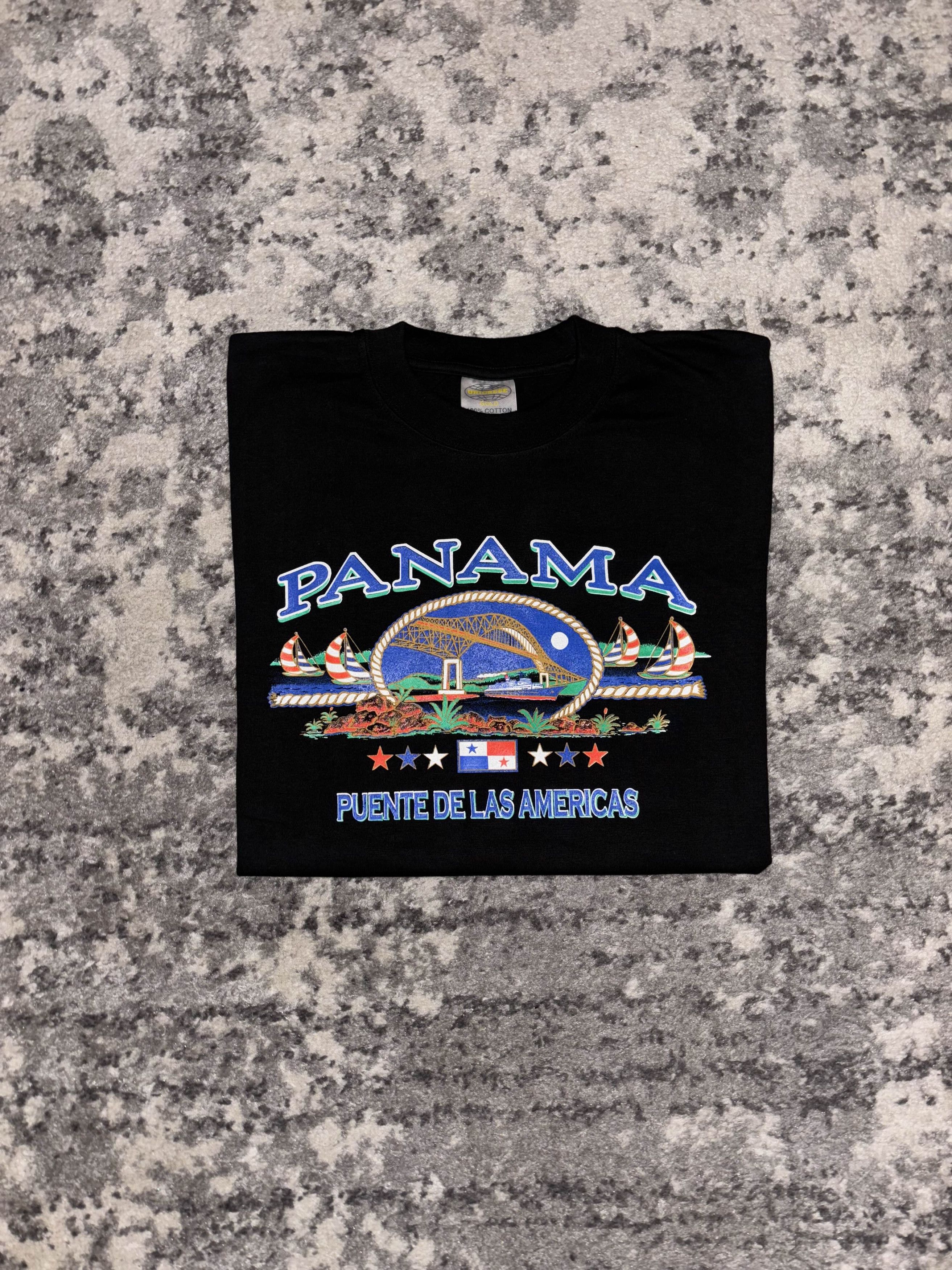 Vintage Panama Puente De Las America Graphic Tee Size US XXL / EU 58 / 5 - 1 Thumbnail