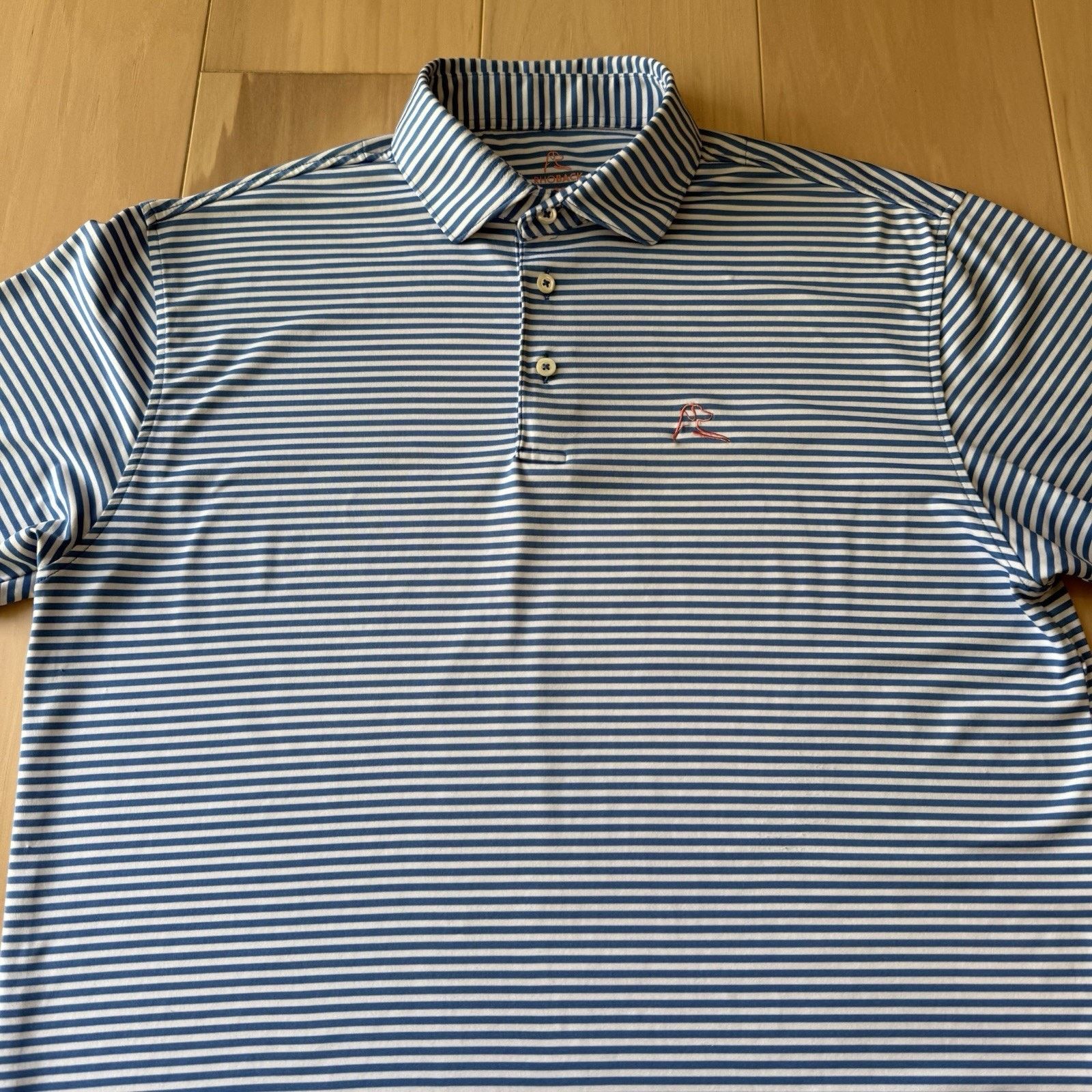 Other Rhoback Polo Shirt M Blue White Striped Golf Tennis Size US M / EU 48-50 / 2 - 3 Thumbnail