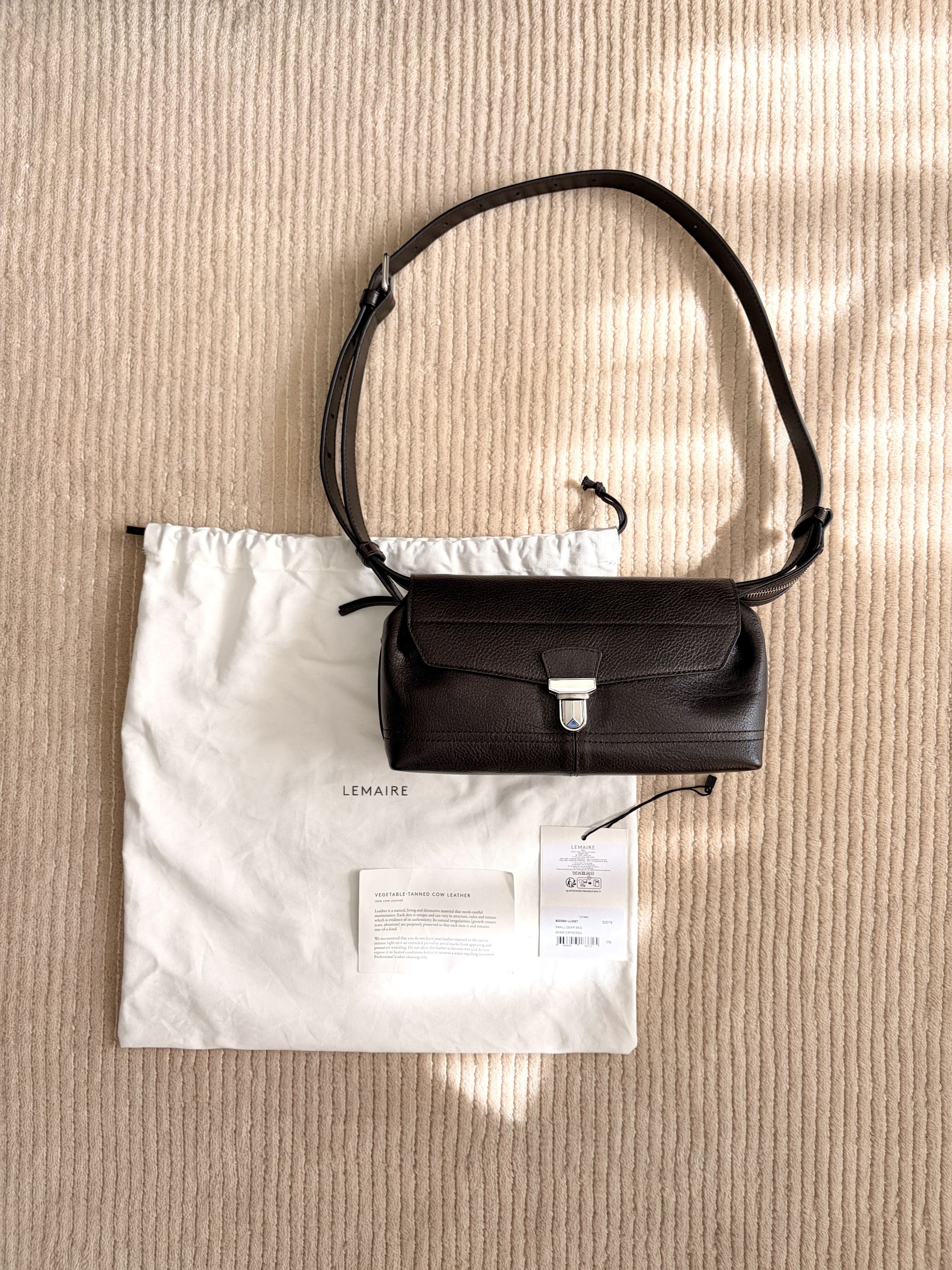Lemaire Small Gear Bag Espresso Size ONE SIZE - 3 Thumbnail
