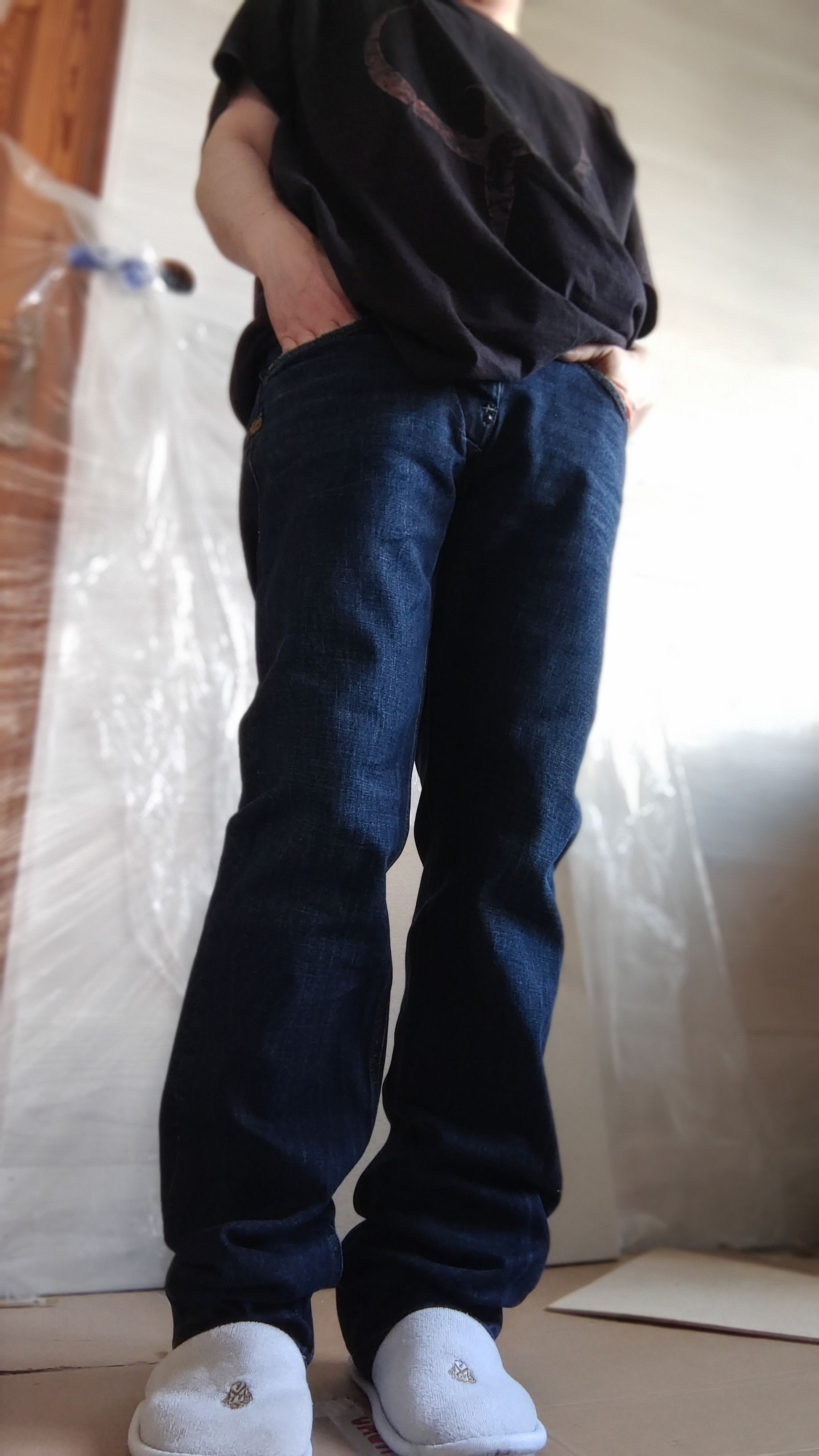 G-Star Skinny Baggy Stacked Pants Semi Flared Alt Neo Denim Goth 32 Size US 32 / EU 48 - 16 Thumbnail