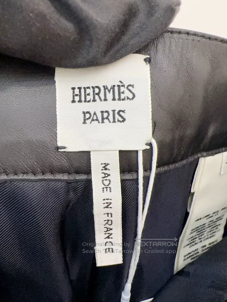 Hermes Hermes Black straight-leg pants Size 42" / US 20 - 3 Thumbnail
