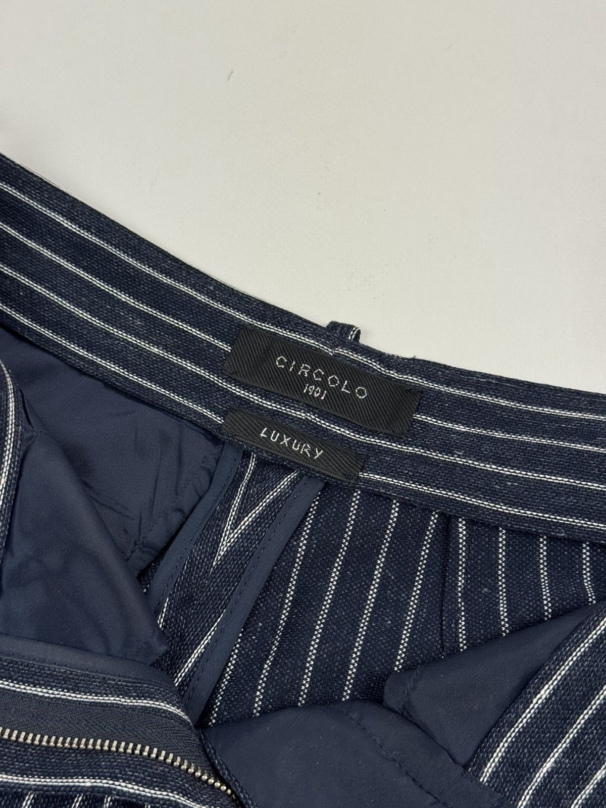 Circolo 1901 Circolo 1901 Luxury Striped Wide Leg Women’s Trousers Pants Size 27" / US 4 / IT 40 - 9 Thumbnail