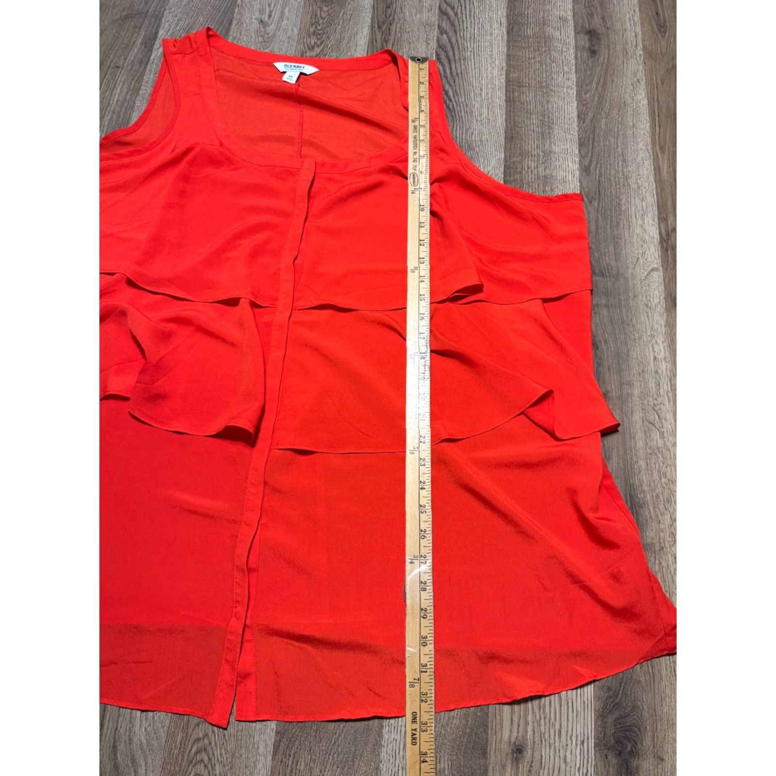 Old Navy Old Navy Tank Top Women's Plus Size 4X Orange Ruffle Tiered Tank Women Plus 4X Orange Ruffle Tiered Size XXL / US 16-18 / IT 52-54 - 7 Thumbnail
