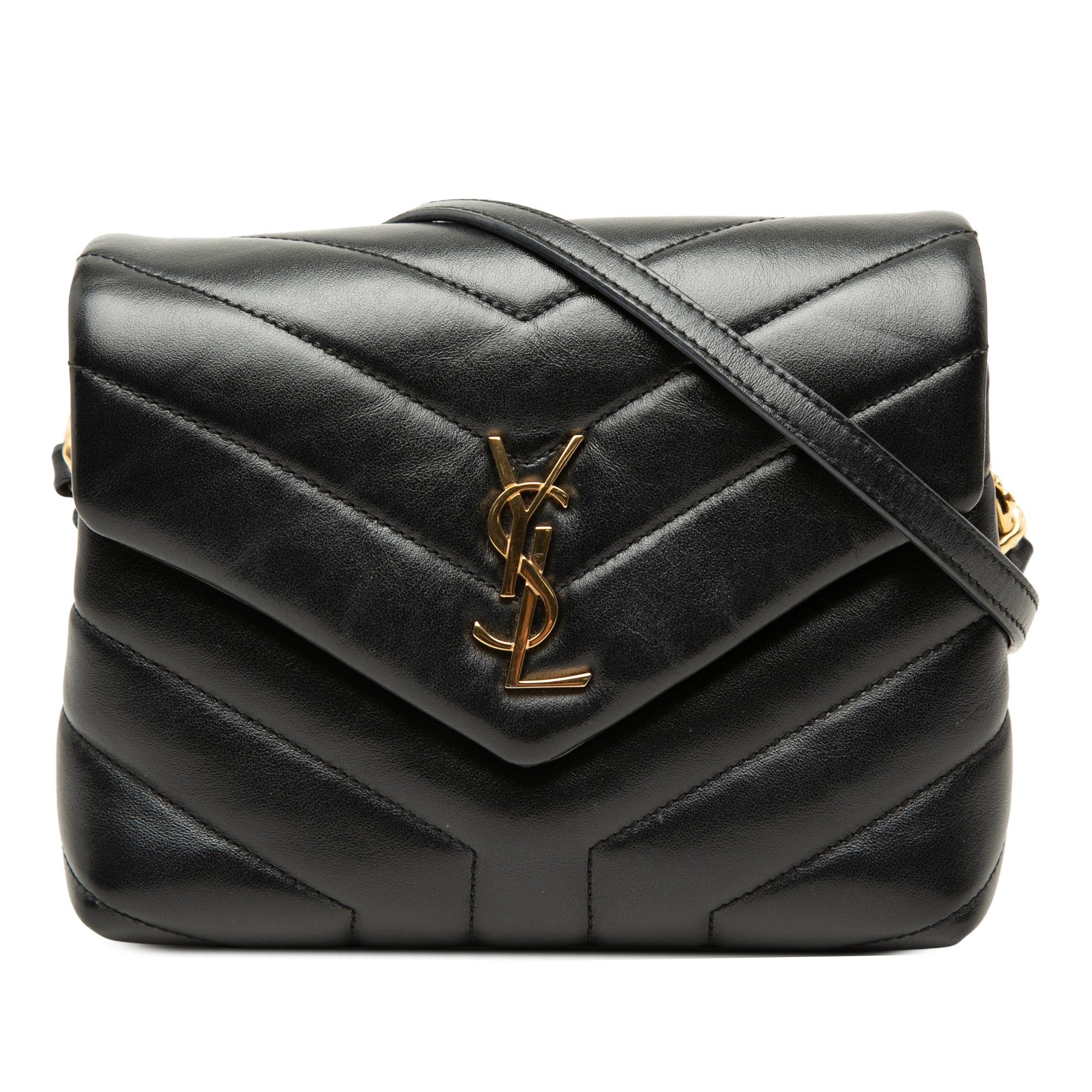 Saint Laurent Paris Toy Matelasse Calfskin Monogram LouLou Crossbody Size ONE SIZE - 1 Thumbnail