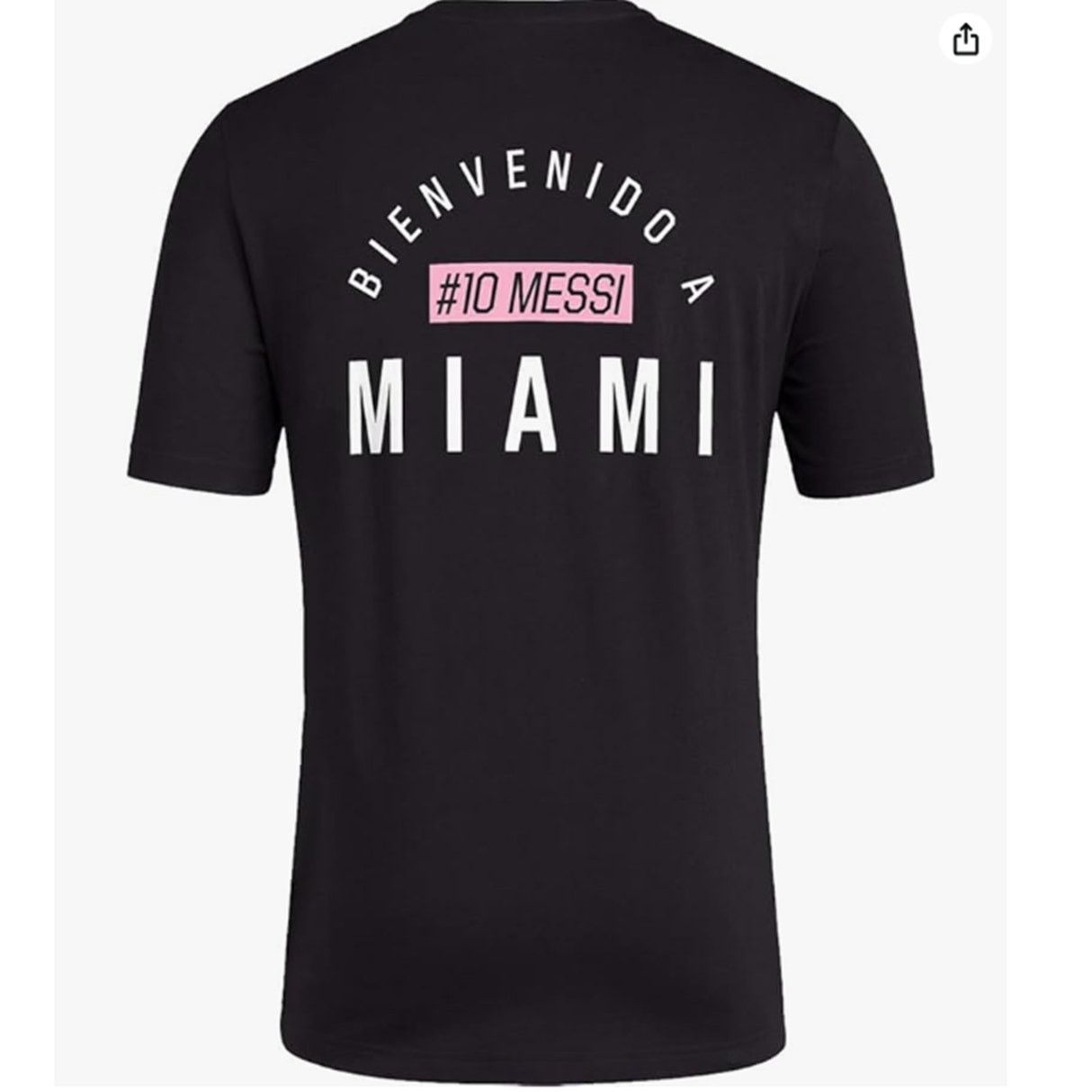 Adidas Adidas Men's Soccer Messi X a Miami Tee Relax Fit Black 2XL Size US XXL / EU 58 / 5 - 1 Thumbnail