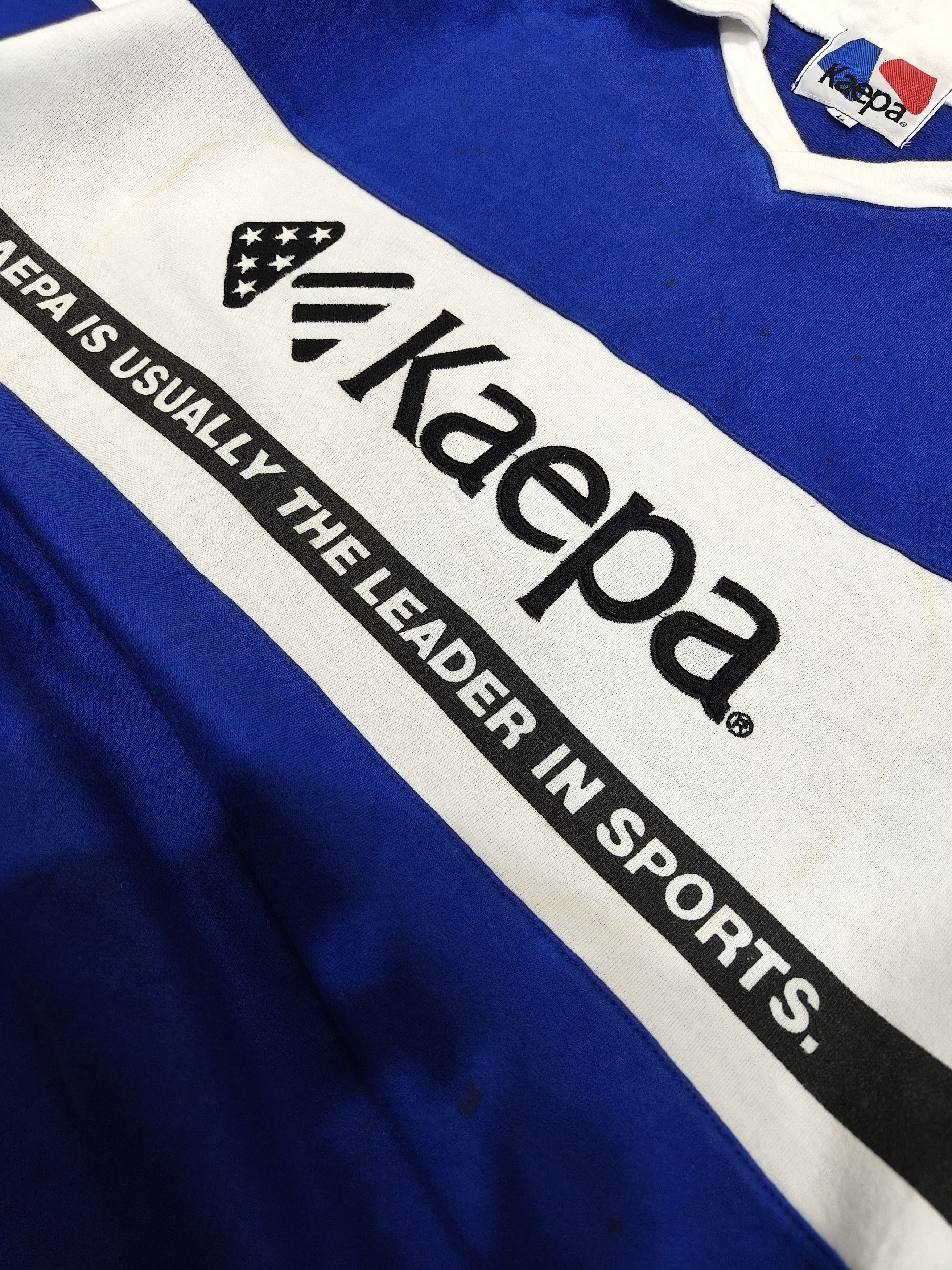 Kappa Vintage 90's Keapa Embroidery Spellout Jersey Sportswear Size US L / EU 52-54 / 3 - 3 Thumbnail