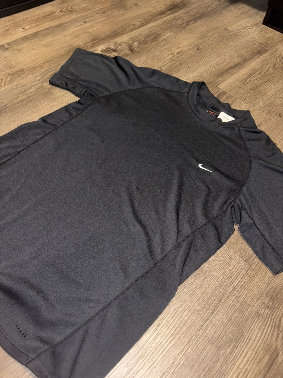 Nike Vintage Nike Black Athletic Tee, 1990’s Red Logo Size US XL / EU 56 / 4 - 2 Thumbnail