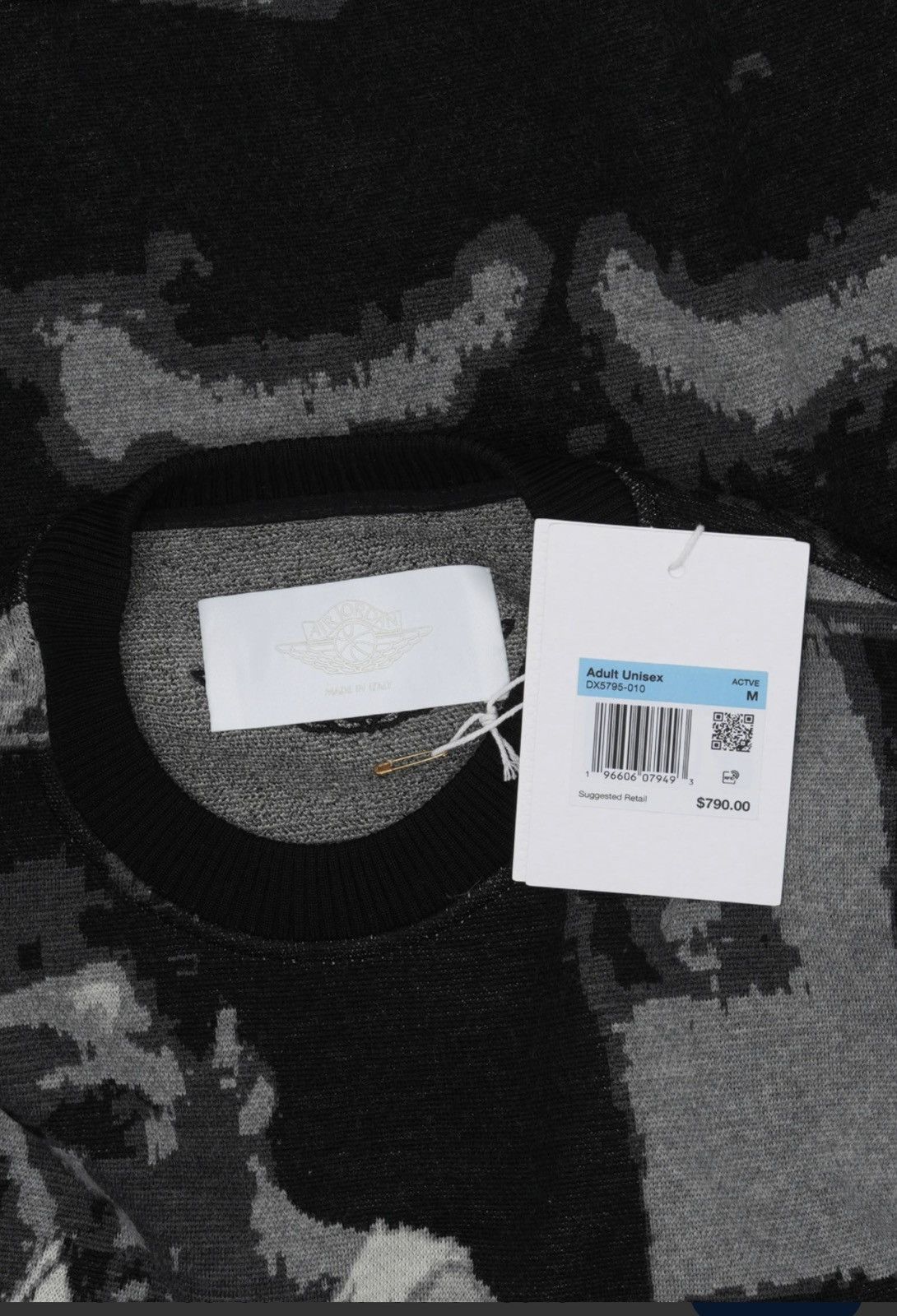 Jordan Brand Air Jordan Intarsia Sweater made in italy wings collection Size US XXL / EU 58 / 5 - 11 Thumbnail
