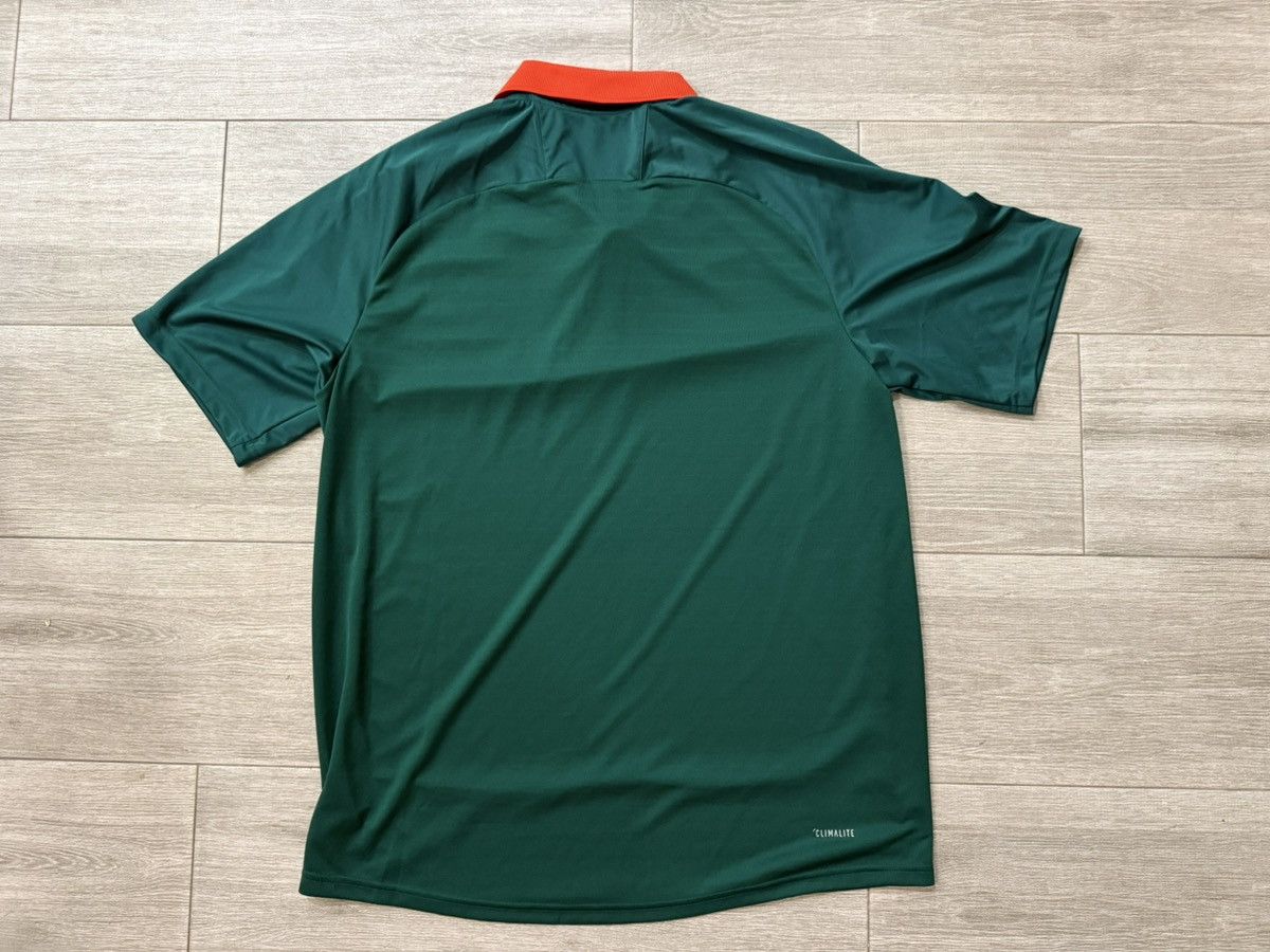 Adidas adidas Miami Hurricanes Green Orange Climate Polo Shirt Sz L Size US L / EU 52-54 / 3 - 5 Thumbnail