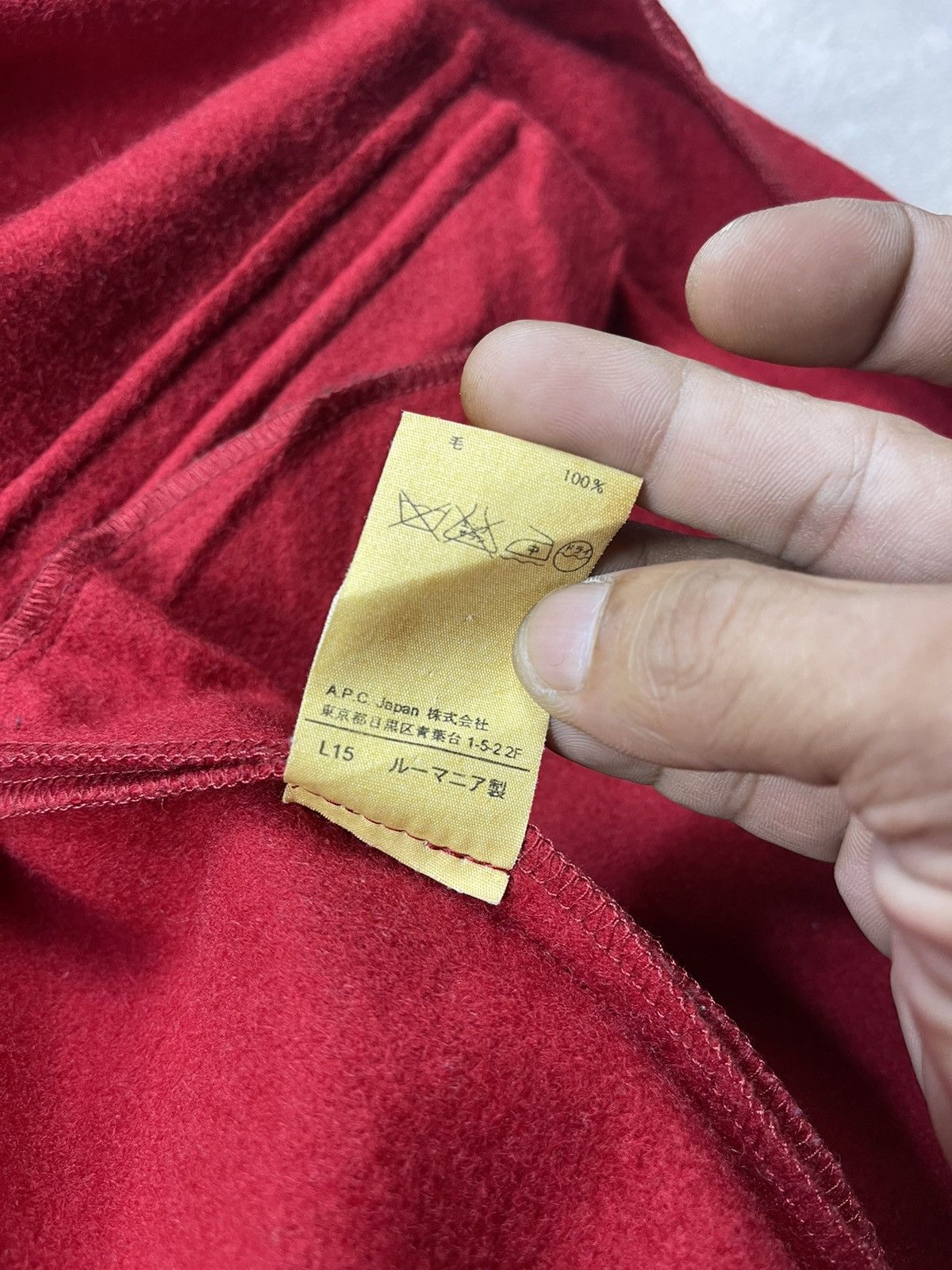 A.P.C. Vintage APC Detachable Hoodie Red Wool Jacket Size US XS / EU 42 / 0 - 12 Thumbnail