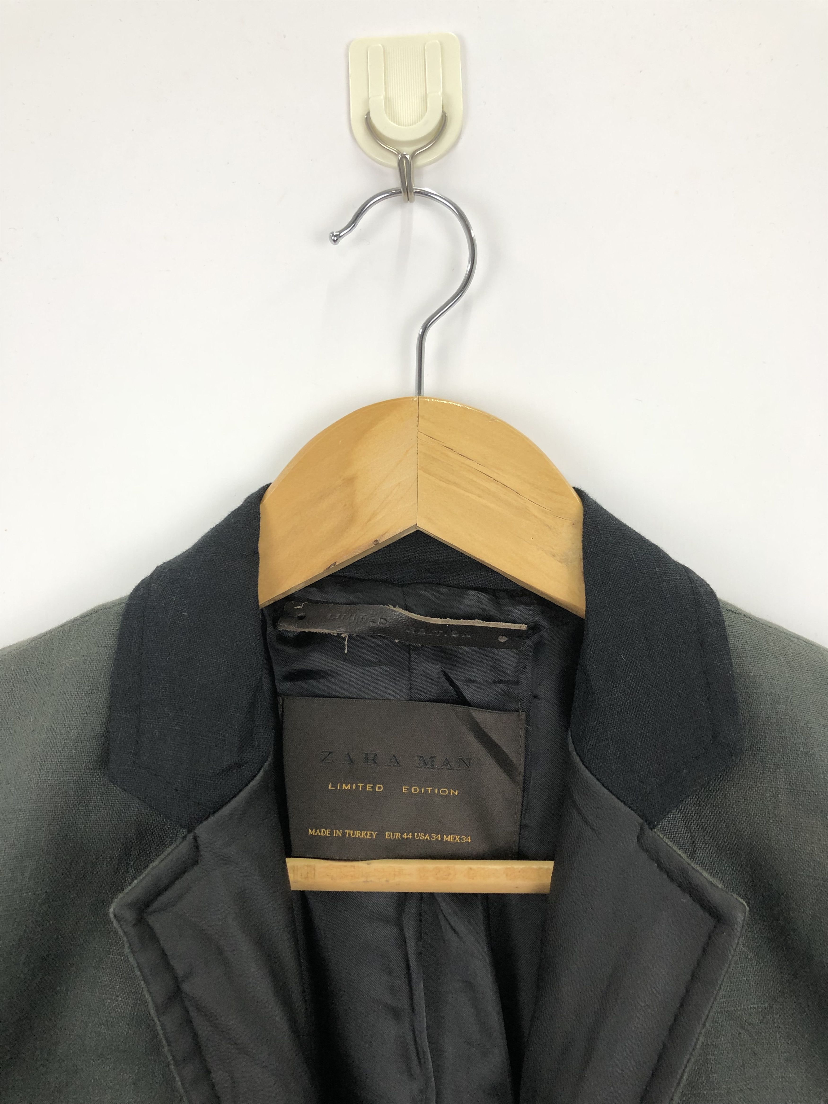 Zara Vintage Zara Limited Edition Leather Sleeve Jacket V0384 Size US M / EU 48-50 / 2 - 9 Thumbnail