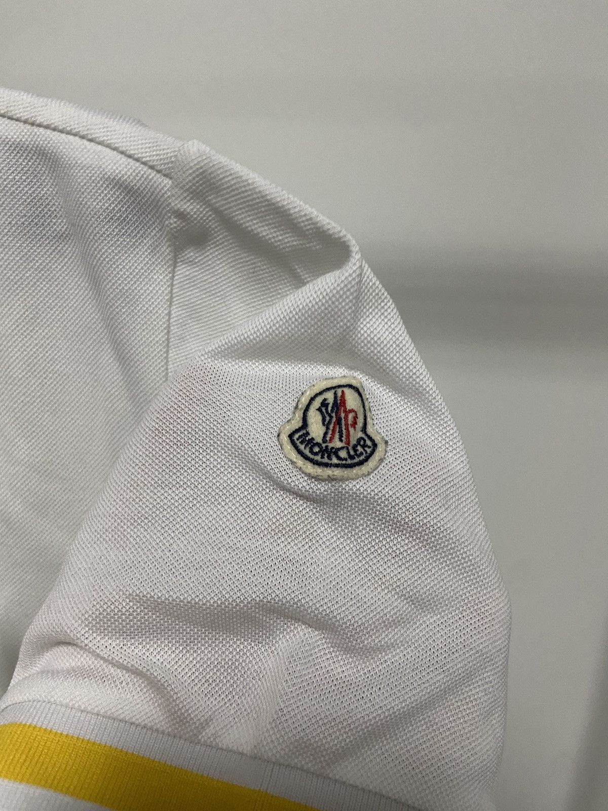 Moncler × Vintage Moncler Vintage T Shirt polo sleeve Logo Luxury Size US XL / EU 56 / 4 - 5 Thumbnail