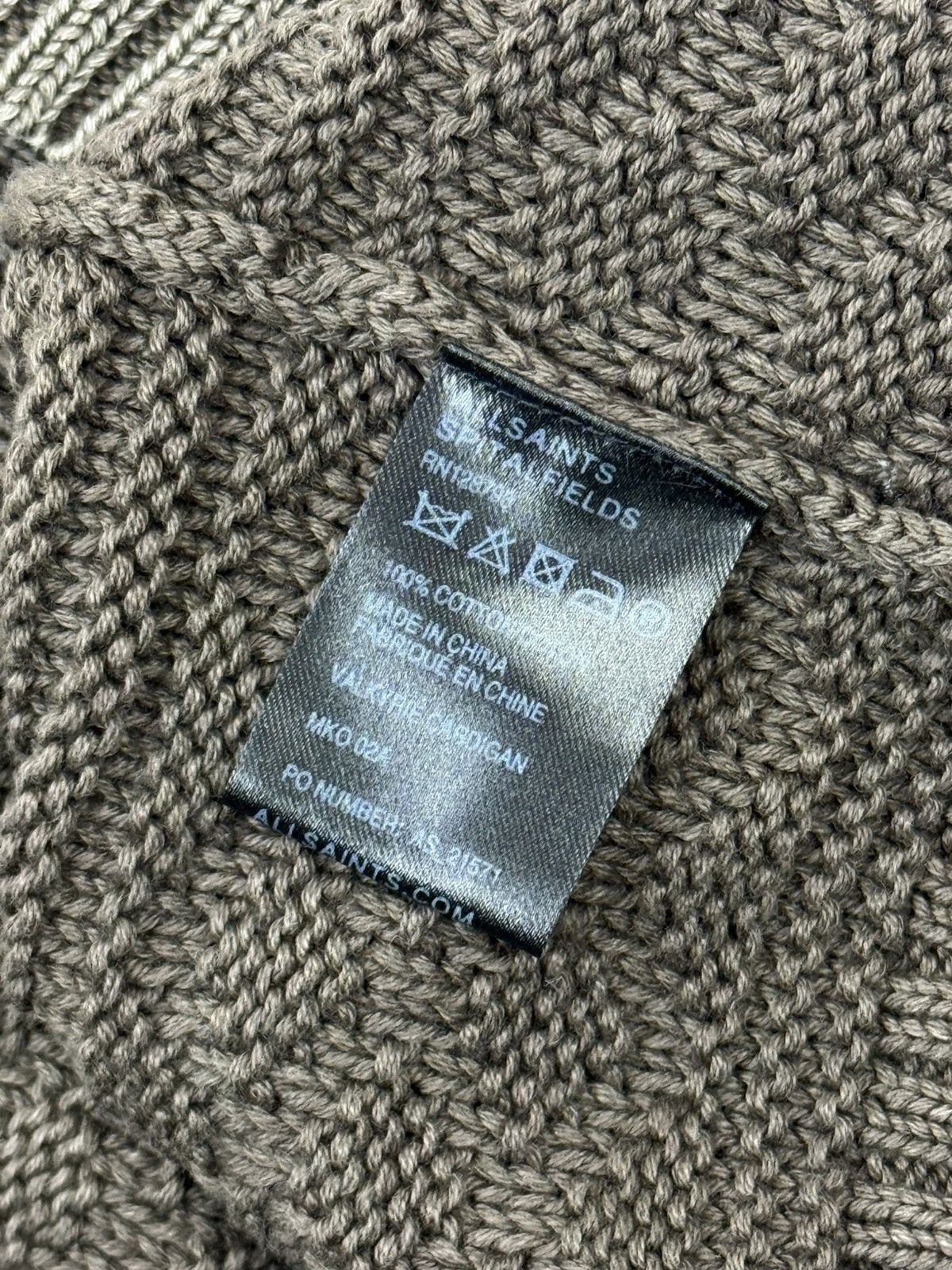 Allsaints Allsaints Spitalfields Cable Knit Valkyrie Cardigan Sweater Size US S / EU 44-46 / 1 - 8 Thumbnail