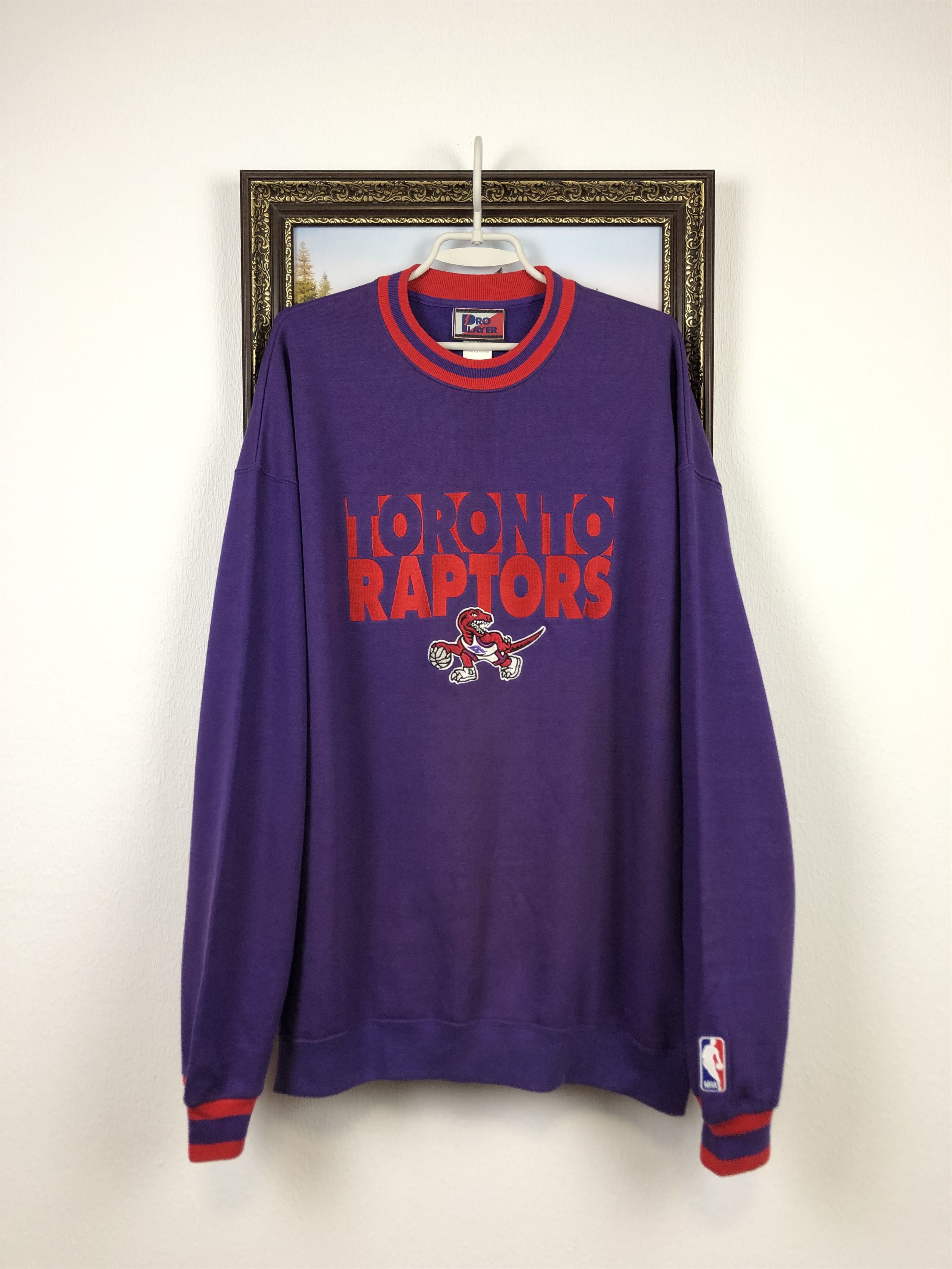 image of Vintage Toronto Raptors Nba Basketball Sweatshirt, Men's (Size 2XL)