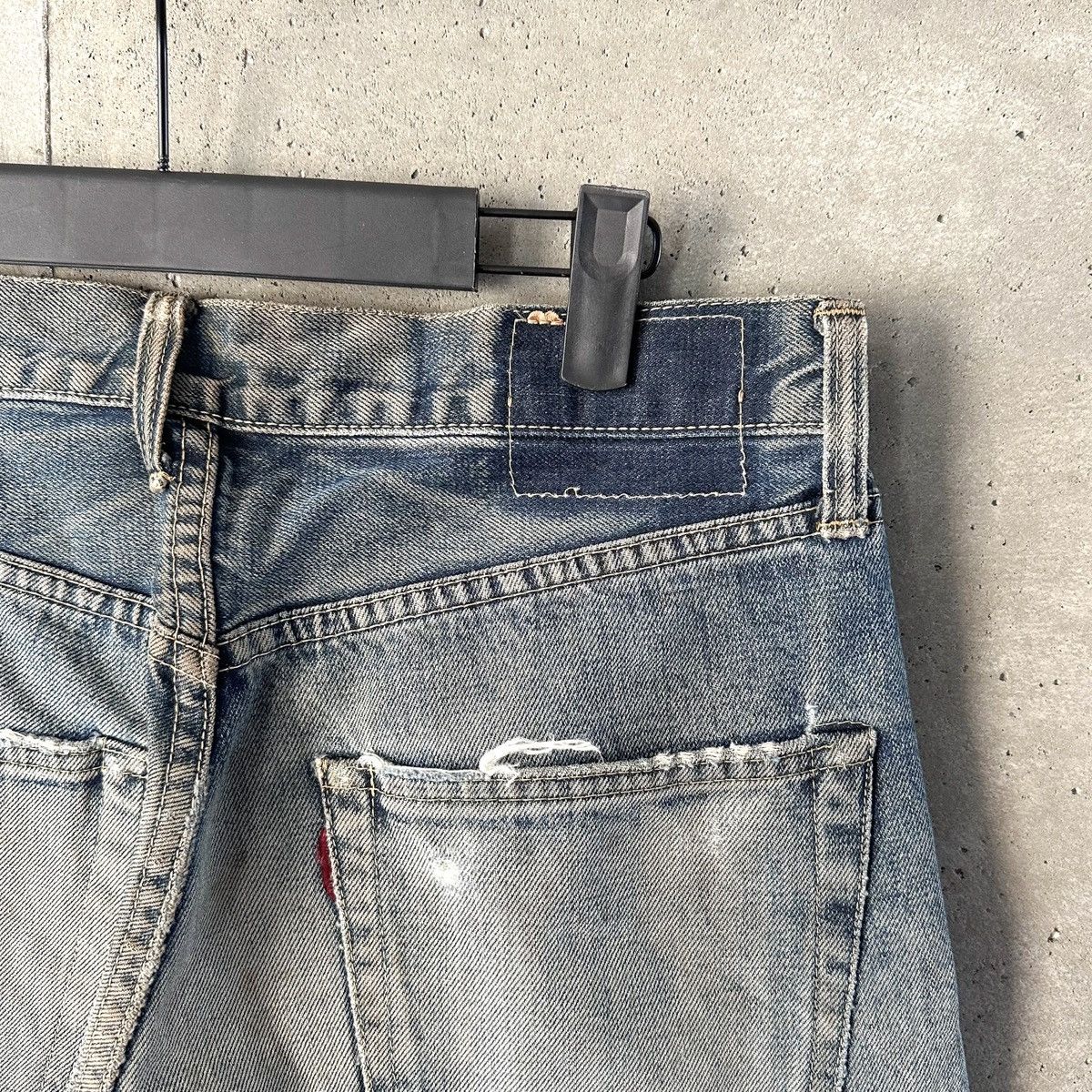 Denime THRASHED Denime Japanese Selvedge Denim Shorts Size US 32 / EU 48 - 4 Thumbnail