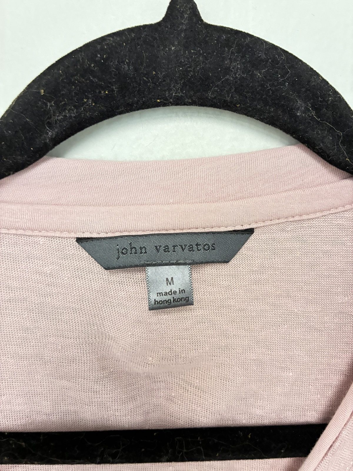 John Varvatos Wooster V-Neck linen tee. Medium Size US M / EU 48-50 / 2 - 9 Thumbnail