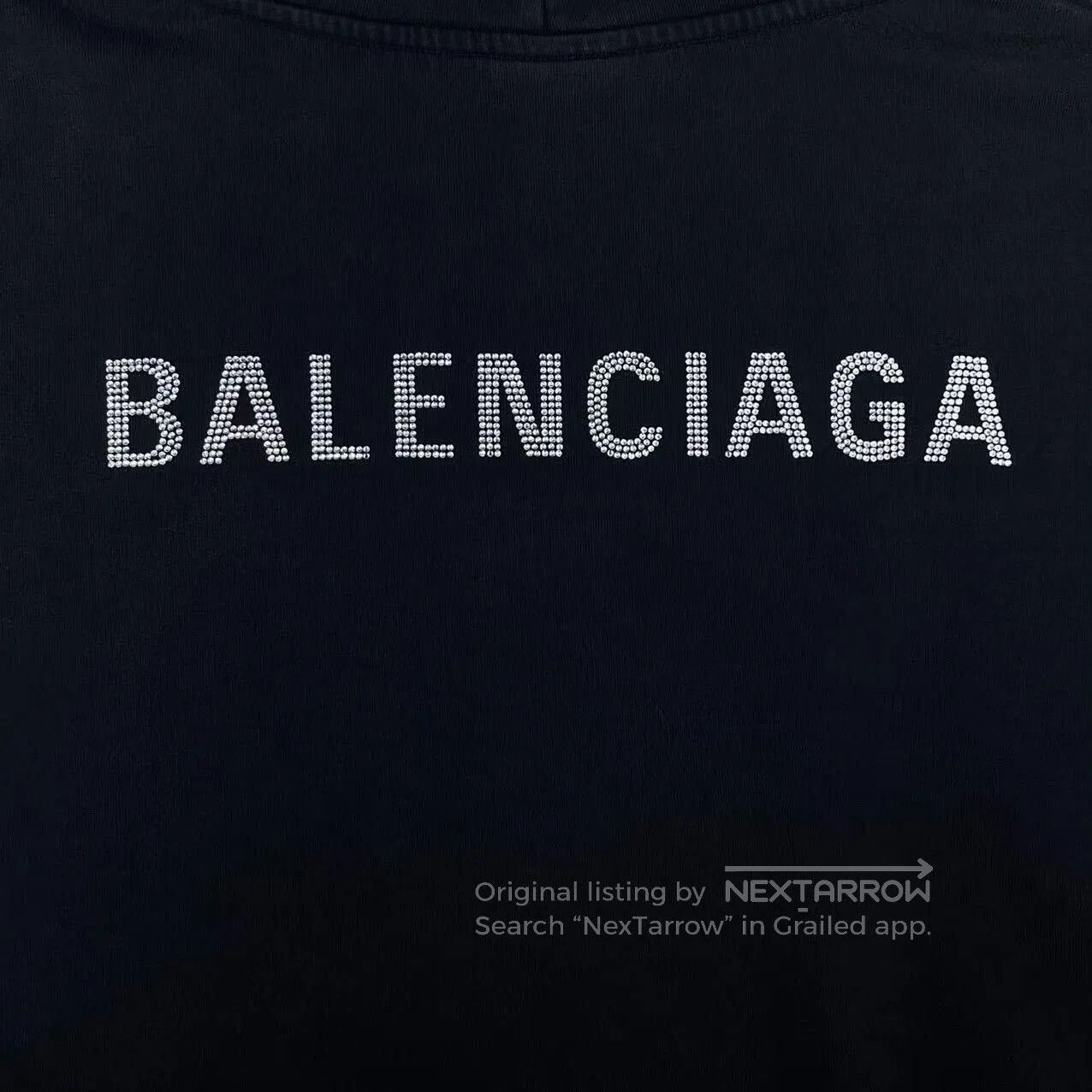 Balenciaga balenciaga black logo hooded sweatshirt. Size US XS / EU 42 / 0 - 4 Thumbnail