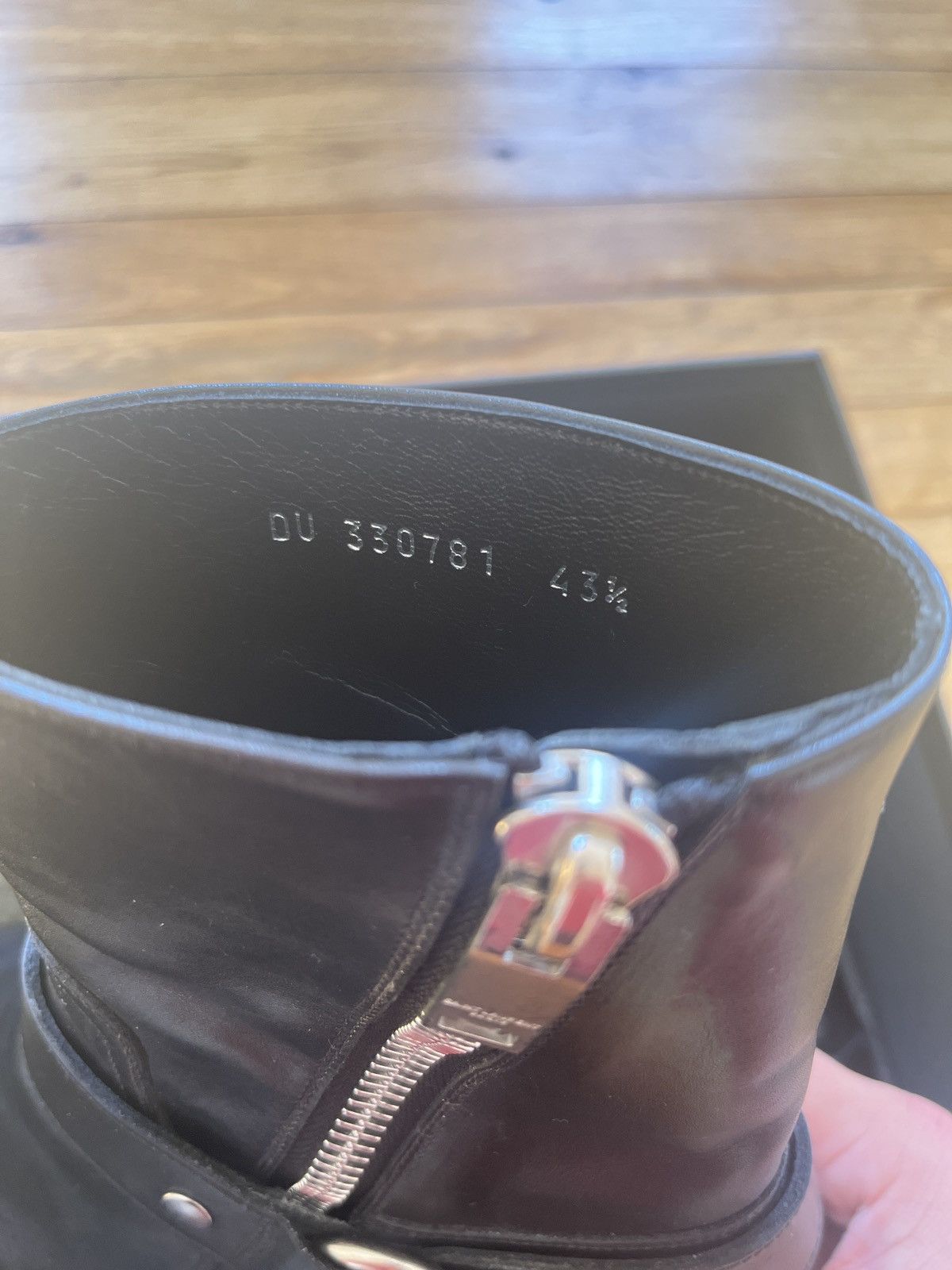 Saint Laurent Paris Saint Laurent 2013 Wyatt 43.5/10.5 black leather Hedi era Size US 10.5 / EU 43-44 - 11 Thumbnail