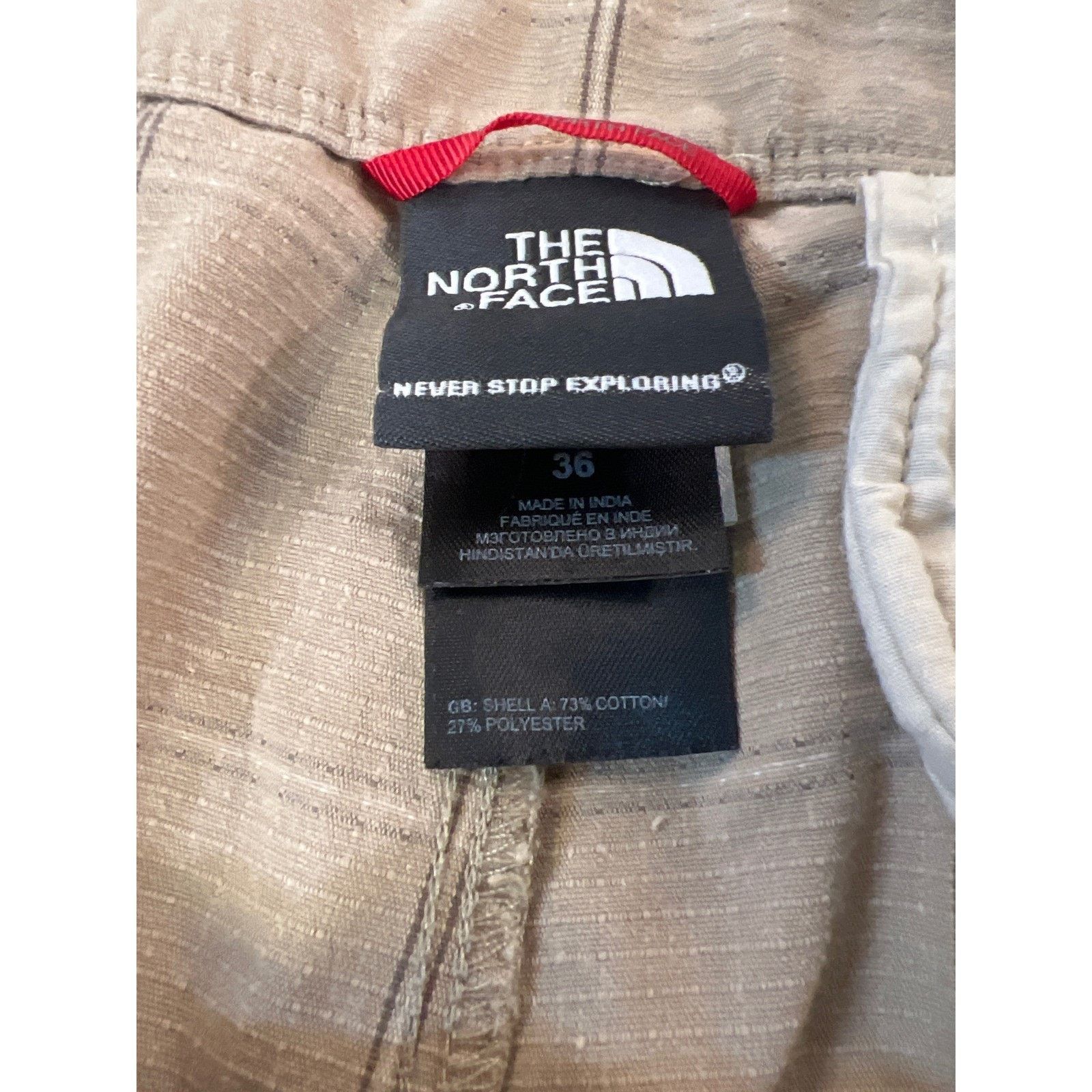 The North Face The North Face Mens Tan Plaid Cargo Shorts Size 36 Size US 36 / EU 52 - 3 Thumbnail