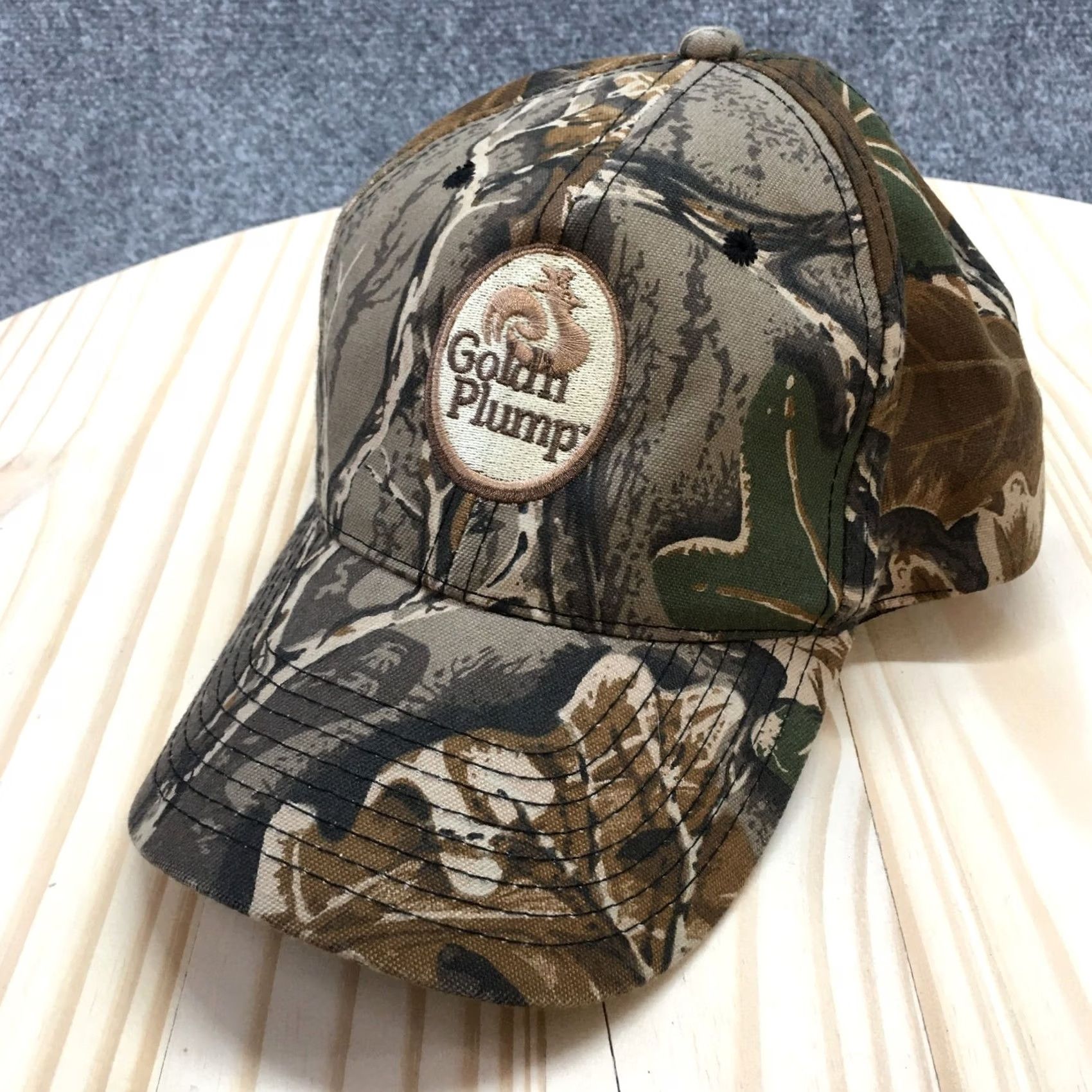 Logo 7 Outdoor Cap Baseball Hat Mens Brown OS Adjustable Embroidered Logo Gold'n Plump Cap Size ONE SIZE - 2 Thumbnail