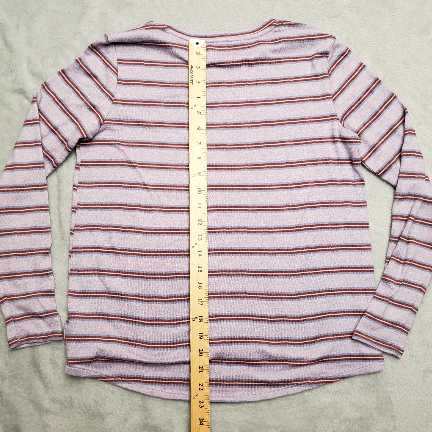 Lands' End Lands' End Sweater Womens Small Lavender Polyester Stretch Knit Pullover Casual Size S / US 4 / IT 40 - 6 Thumbnail